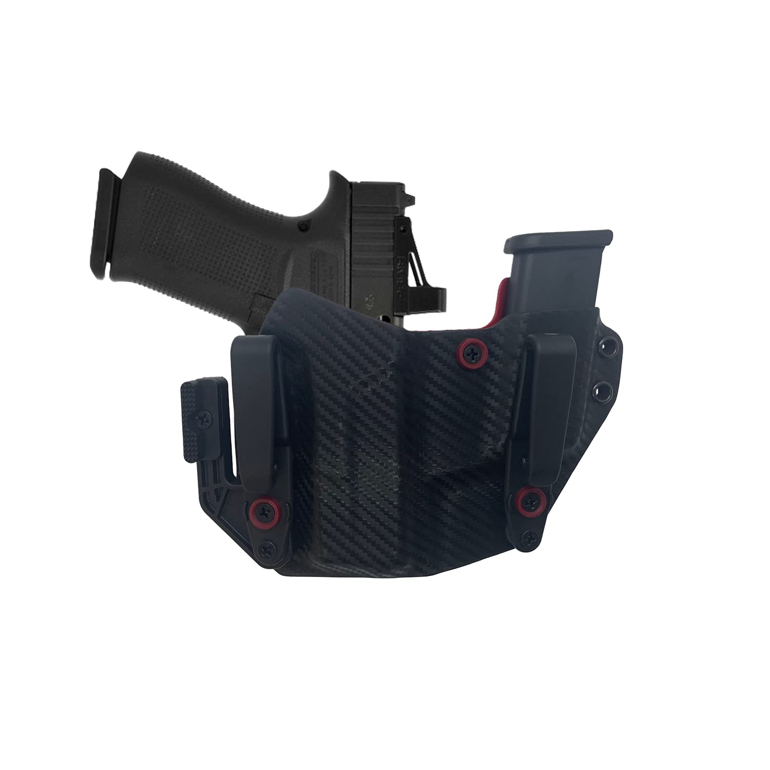 CWC Holsters for Glock 43 with RMR Cut - Gun & Magazine Combo IWB Holster | Mod Wing/Claw Attachment | Multiple Color Choices | Perfect for Concealed Carry & Range Training
