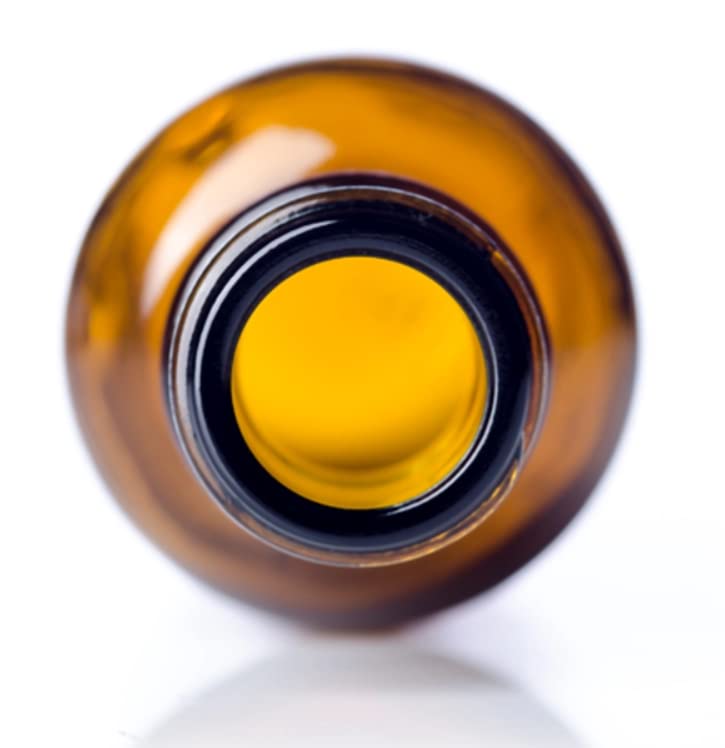 1 oz Amber Glass Bottle with Black Fine Mist Spray Top - Pack of 120 (120ml) - Perfect for Essential Oils, Perfumes, DIY Beauty Products & Travel Size Liquids