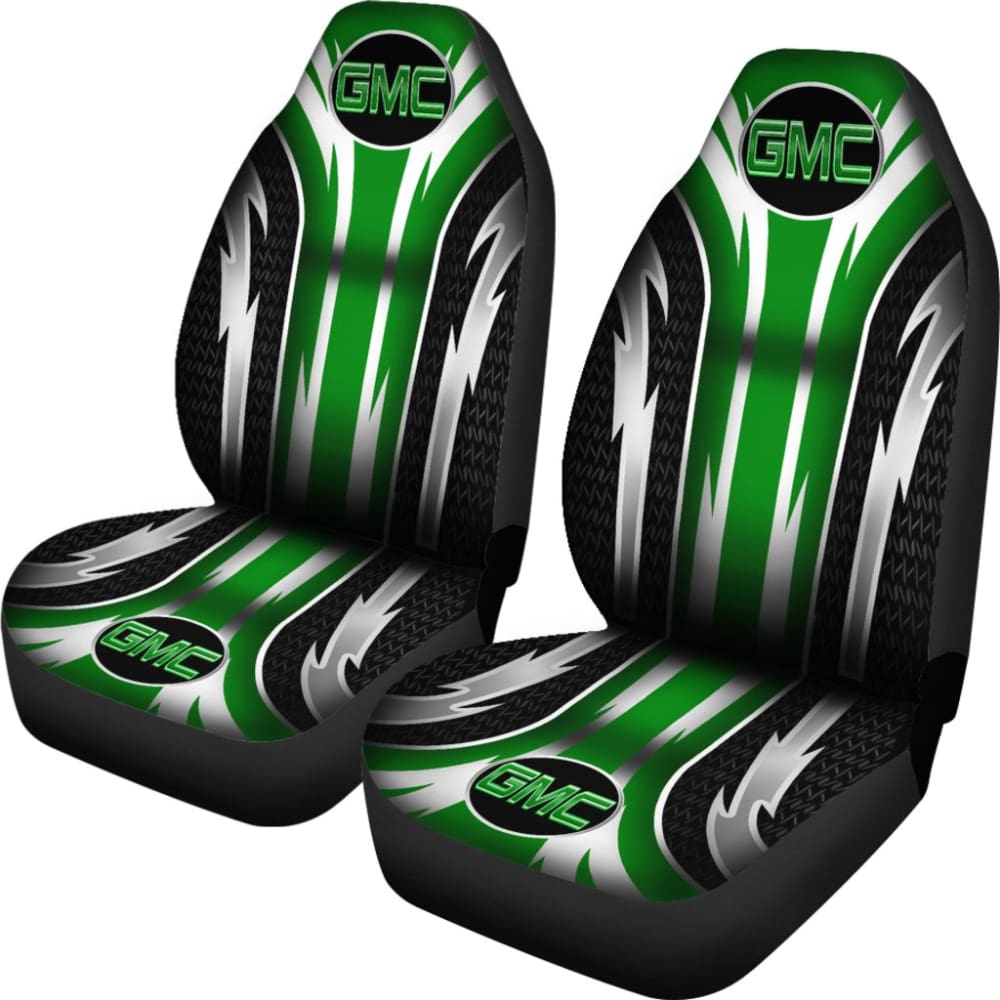 Premium 2-Piece Front Seat Covers for GMC Trucks & SUVs - Durable Green (Part# 144627) | Perfect for Off-Roading, Camping & Daily Commute