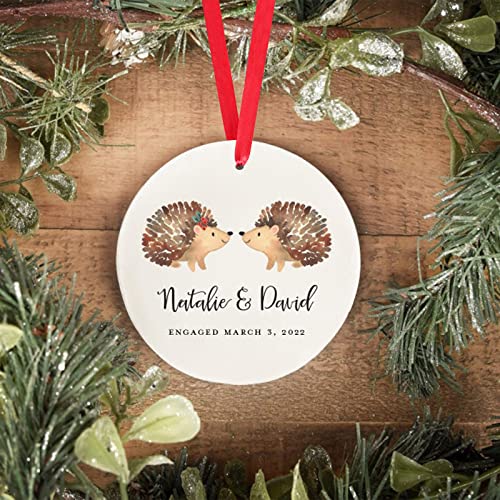 Hedgehog Engaged Ornament