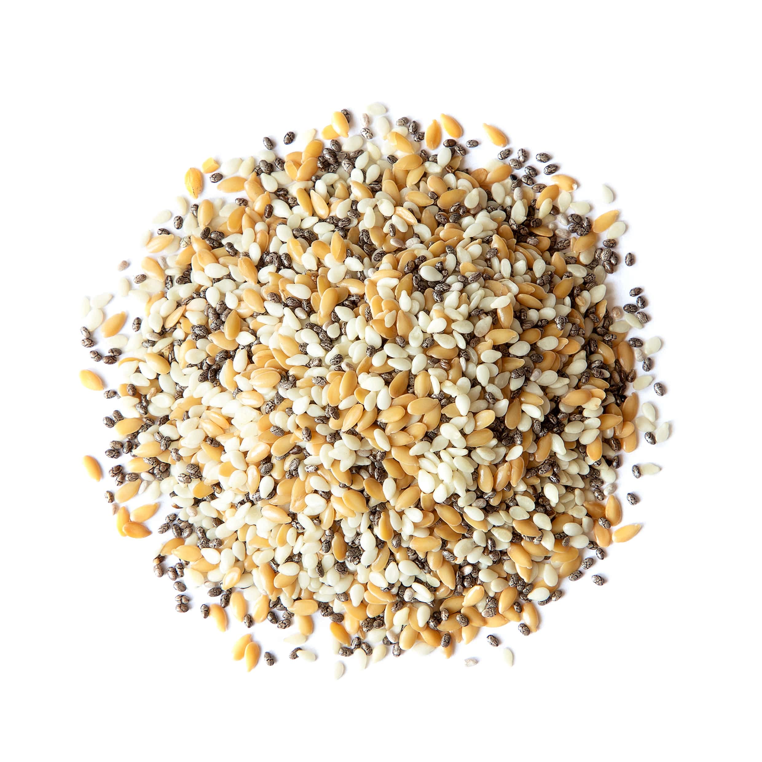 Food to Live Organic Omega-3 Seed Mix with Flax, Chia & Sesame - 5lb Non-GMO, Raw, Kosher, Vegan Superfood | Rich in Omega-3 Fatty Acids & Fiber | Perfect for Smoothie Bowls, Yogurt Toppings, Baking & Healthy Snacks