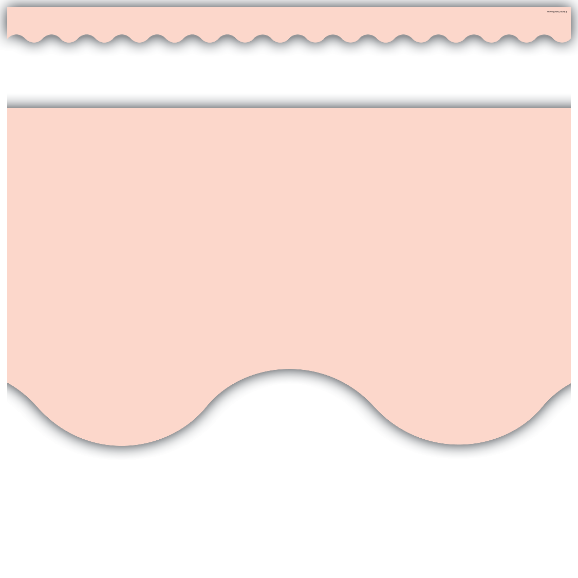 Blush Pink Scalloped Border Trim - Decorative Edge for Scrapbooking, DIY Crafts, and Home Decor - Perfect for Cards, Invitations, and Party Decorations
