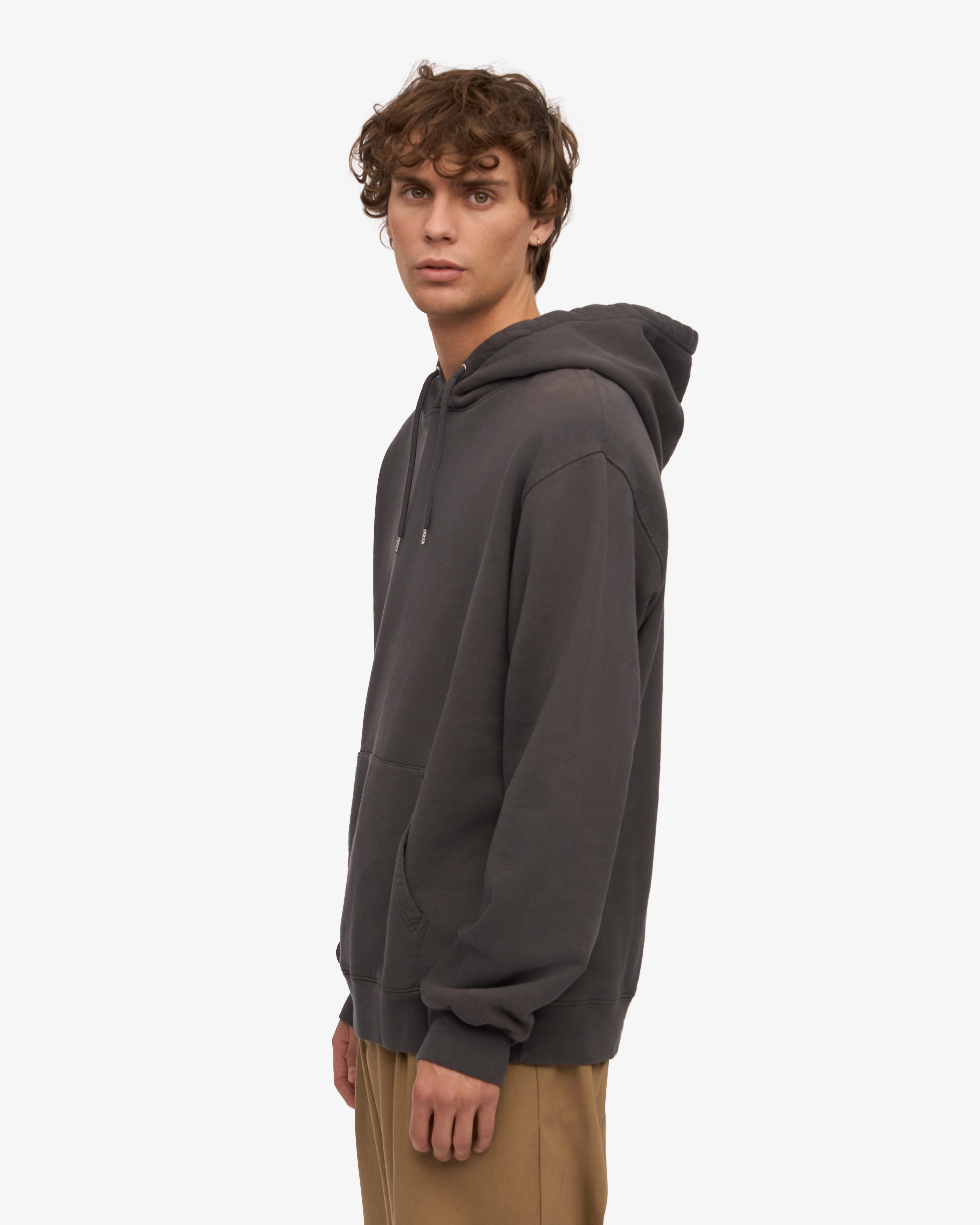 Classic Organic Hooded Sweatshirt for Men & Women - Soft Lava Grey Cotton Pullover | Perfect for Casual Wear, Outdoor Activities & Lounge Comfort