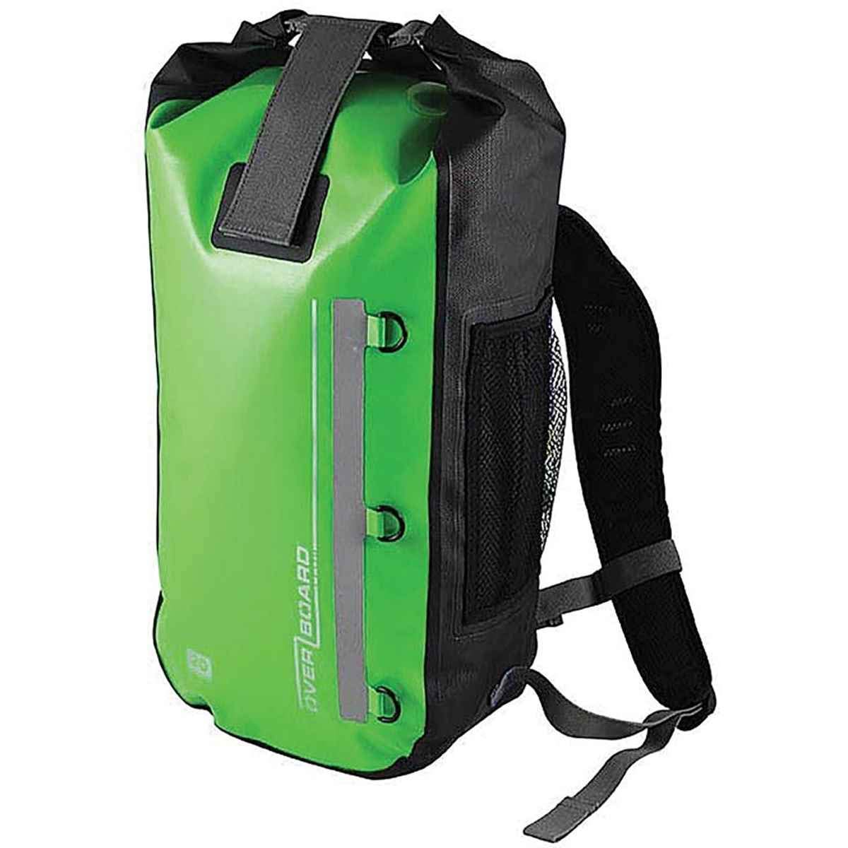 Overboard Classic 100% Waterproof Backpack Dry Bag - 20L Green - Perfect for Kayaking, Boating, Beach & Outdoor Adventures