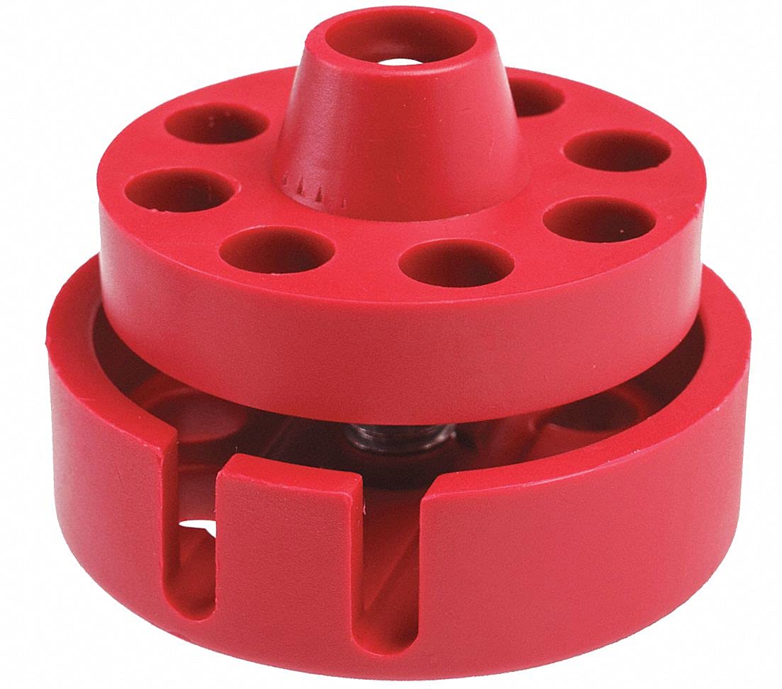 Red Nylon Cable Lockout - Heavy Duty Safety Lock for Electrical Panels & Equipment - Secure Industrial, Commercial & Home Use