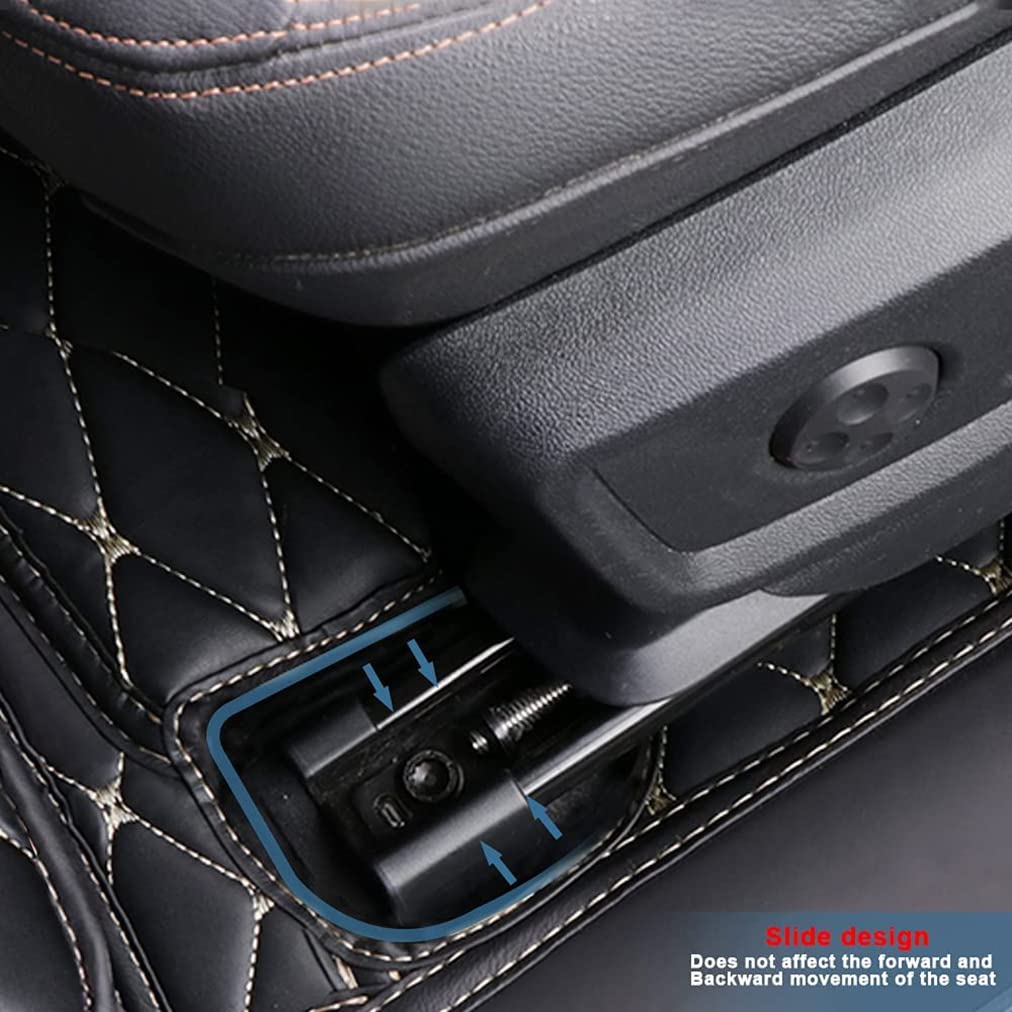 Premium Leather Car Floor Mats for Audi A8L 2018-2022 (4-Seat) - All-Weather Protection Luxury Liners - Brown - Durable & Easy to Clean - Perfect for Daily Commutes, Road Trips, Business Travel & Family Vacations - Great for Office Professionals and Long-Distance Drivers - Ideal for Business Meetings, School Runs, and Weekend Getaways