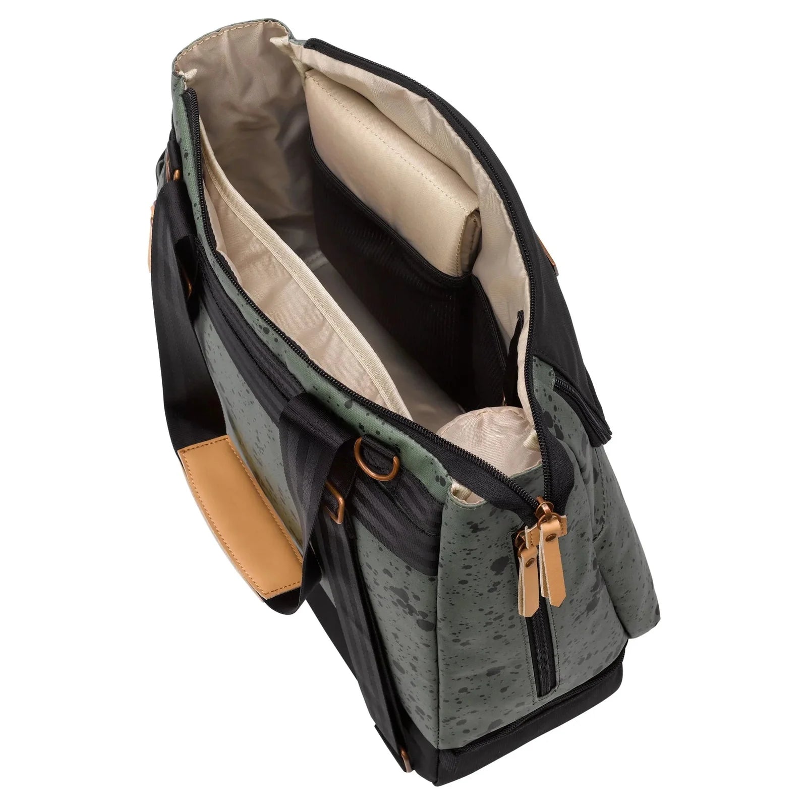 Pivot 2-in-1 Convertible Diaper Bag Tote & Backpack for Moms - Olive Green | Perfect for Baby Essentials, Travel & Everyday Use