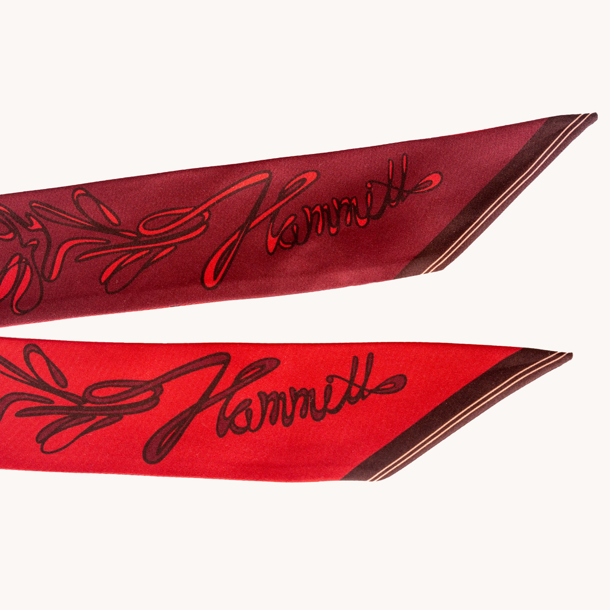 Elegant Silk Scarf with Romantic Love Letter Print - Perfect for Date Nights & Special Occasions