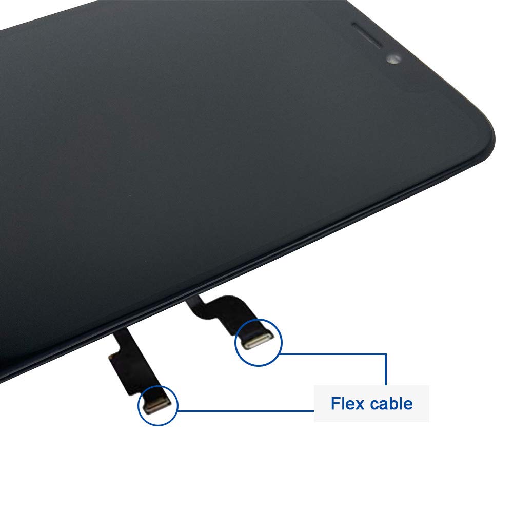 iPhone Xs Max OLED Screen Replacement - 6.5 Inch Touch Screen with Repair Tools & Waterproof Adhesive (Model A1921, A2101-2104) | DIY Fix for Cracked/Damaged Display | Perfect for Home Repair & Phone Restoration