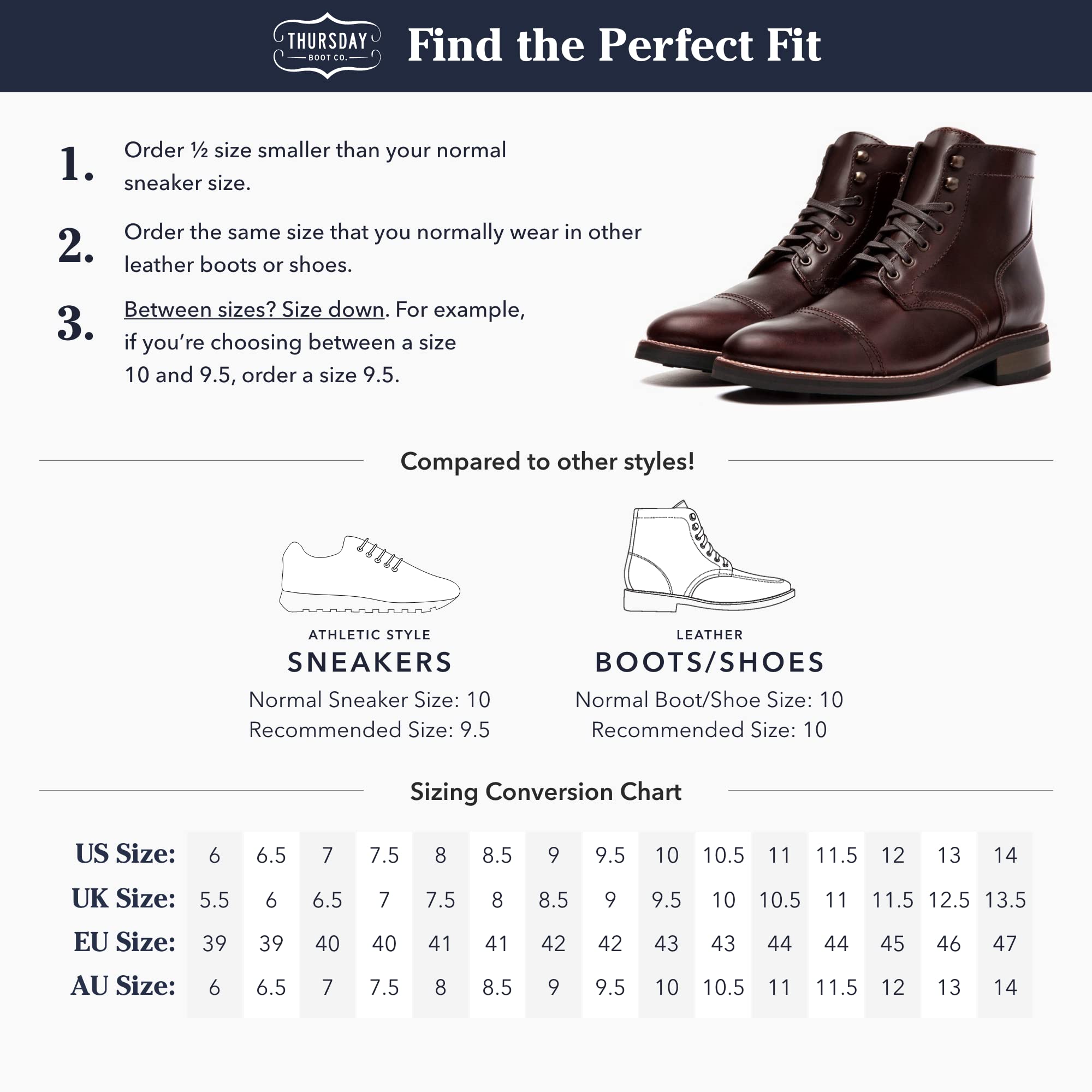 Thursday Boot Company Men's President Ankle Boot - Premium Leather Chelsea Boots for Men | Waterproof & Comfortable | Perfect for Work, Casual & Outdoor Wear