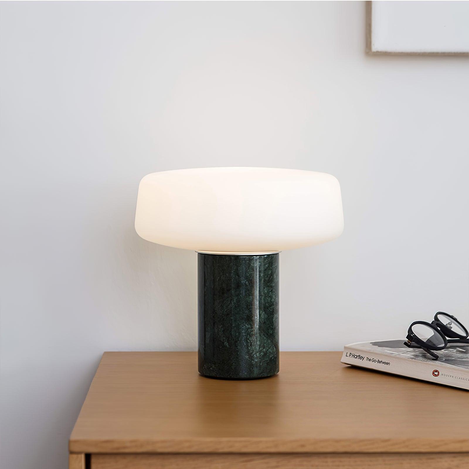 Modern Solid Wood Table Lamp - Warm White LED Light for Living Room, Bedroom, or Office Desk - Perfect for Reading, Working, and Creating Cozy Ambiance