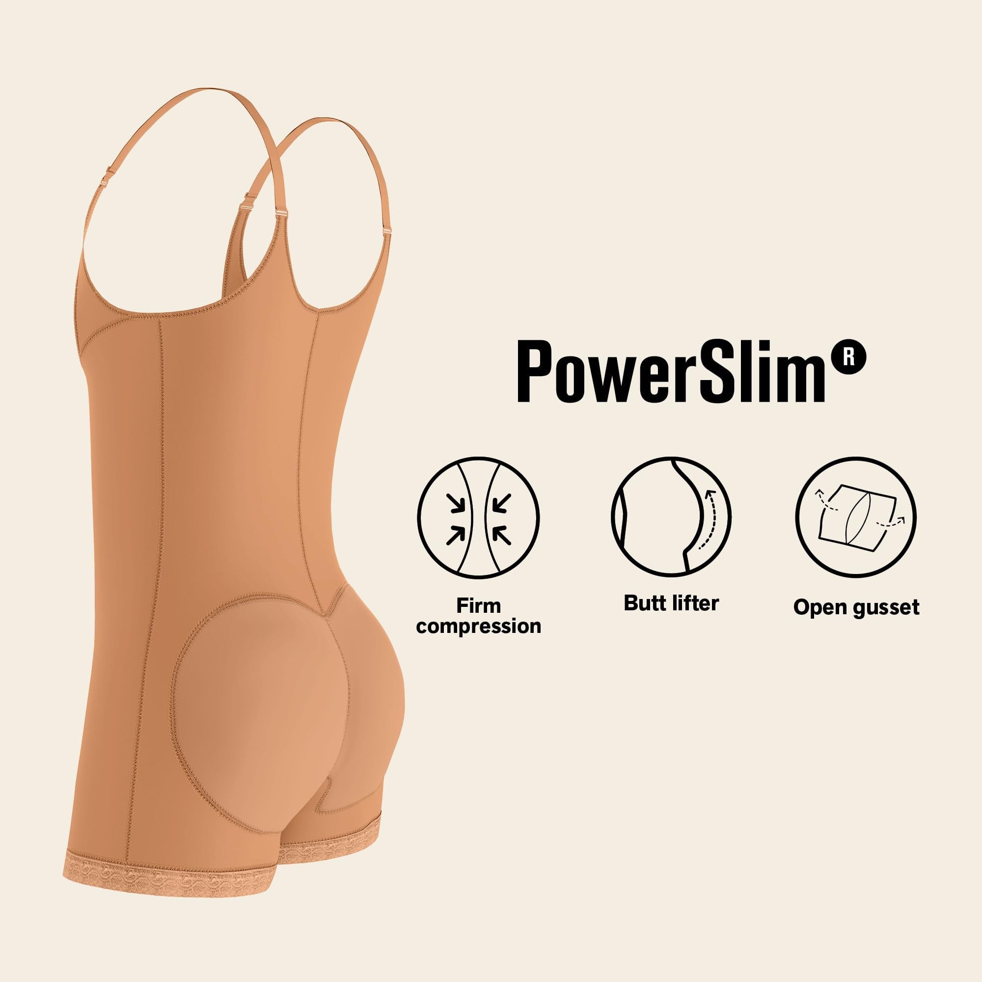 Leonisa Women's Shapewear Bodysuit - High Waist Tummy Control Body Shaper for Slimming & Smoothing - Perfect for Dresses, Workwear & Special Occasions
