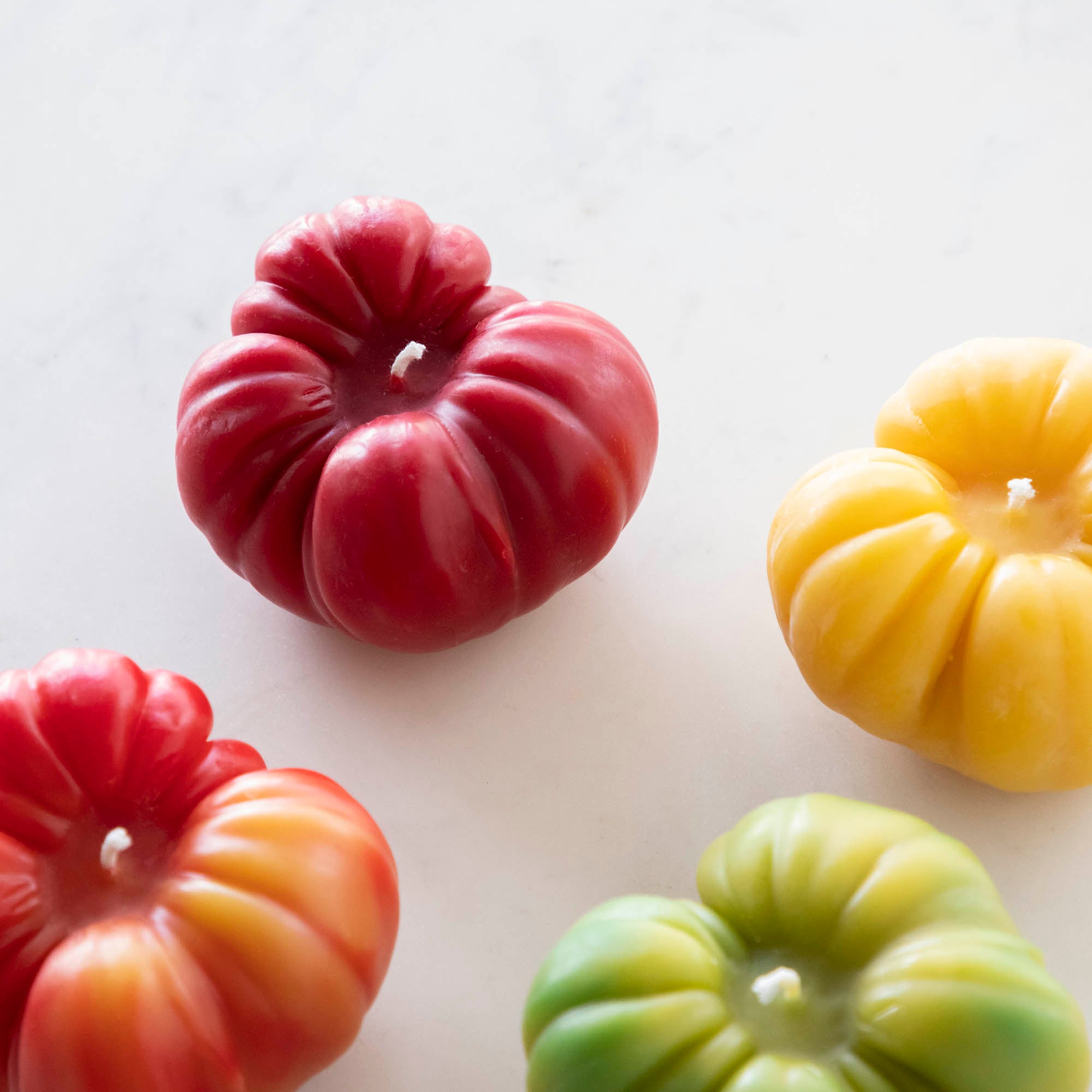 Organic Heirloom Tomato Scented Beeswax Candles - Handmade, Natural, Non-Toxic for Home, Kitchen & Romantic Dinner Ambiance