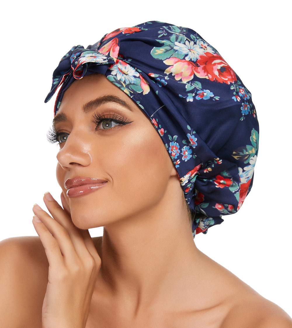 Silk Hair Wrap for Sleeping - Satin Bonnet for Long Braids & Curly Hair - Protect Hair Overnight for Women & Men (Great for Travel, Bedtime & Hair Care Routine)