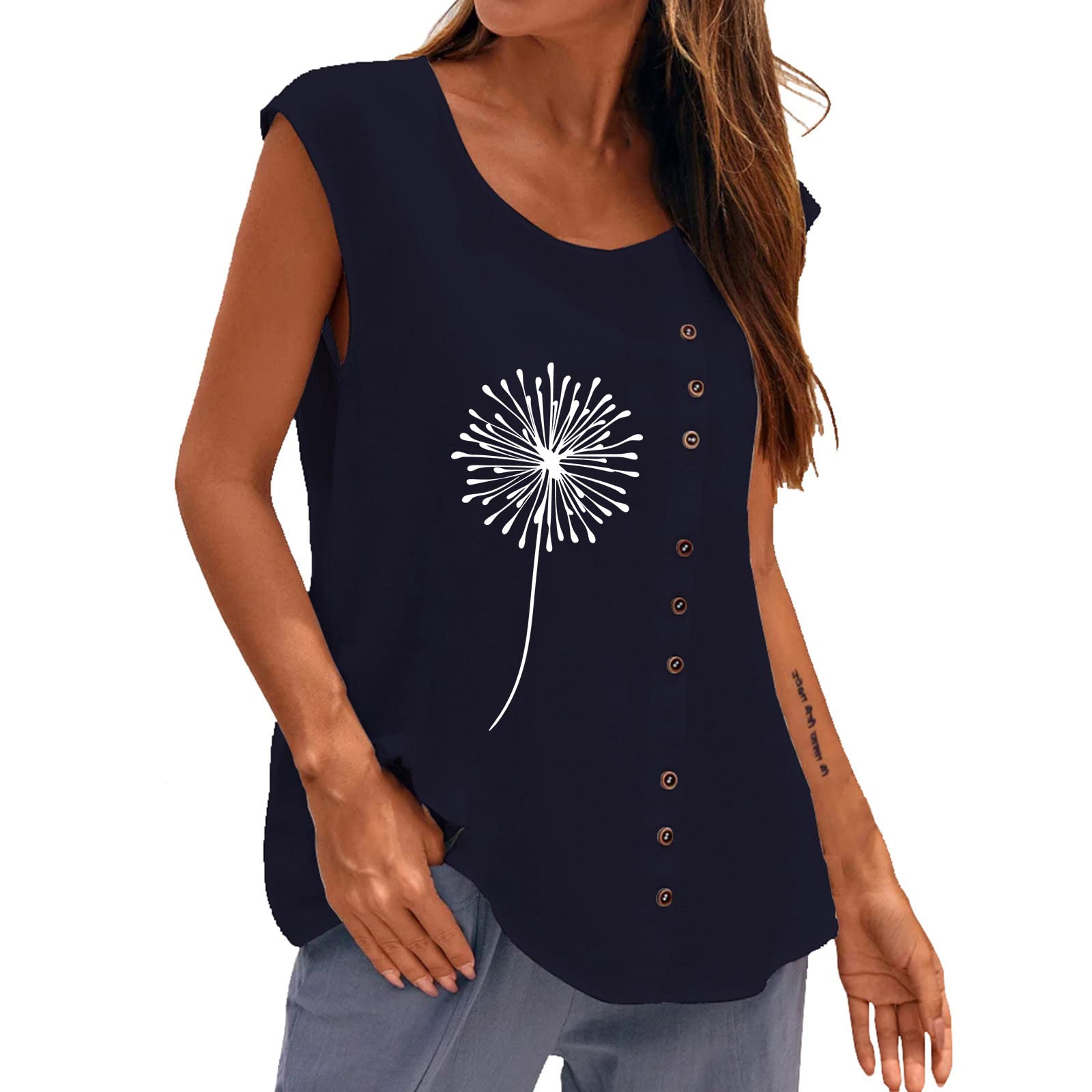 Women's Summer V-Neck Short Sleeve T-Shirt - Cute Printed Casual Blouse & Loose Fit Graphic Tee | Perfect for Beach Outings, Weekend Wear & Summer Fashion