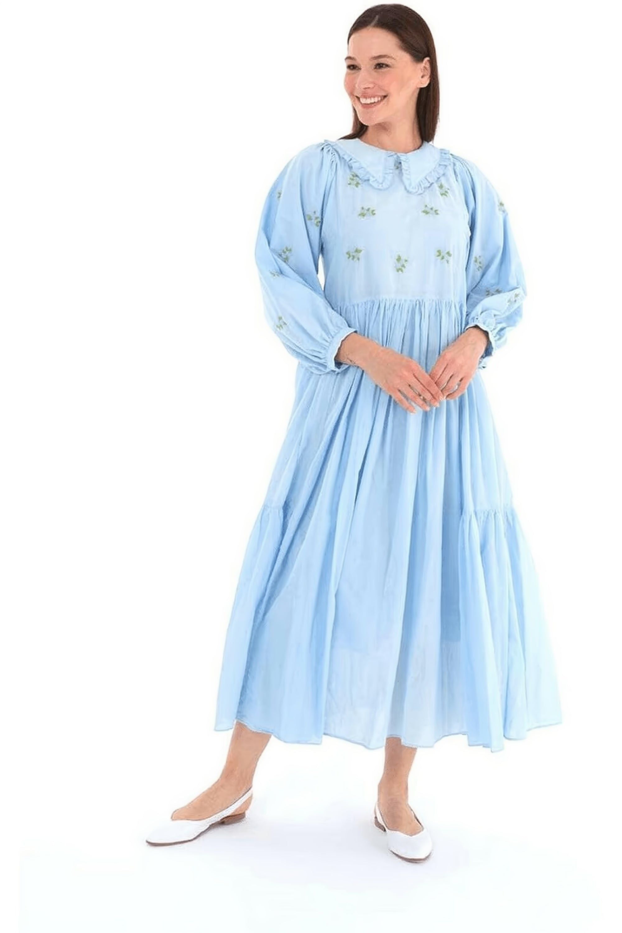 Alice Bohemian Summer Dress for Women - 100% Cotton Flowy Maxi Dress | Beach Vacation, Music Festival & Casual Outfit
