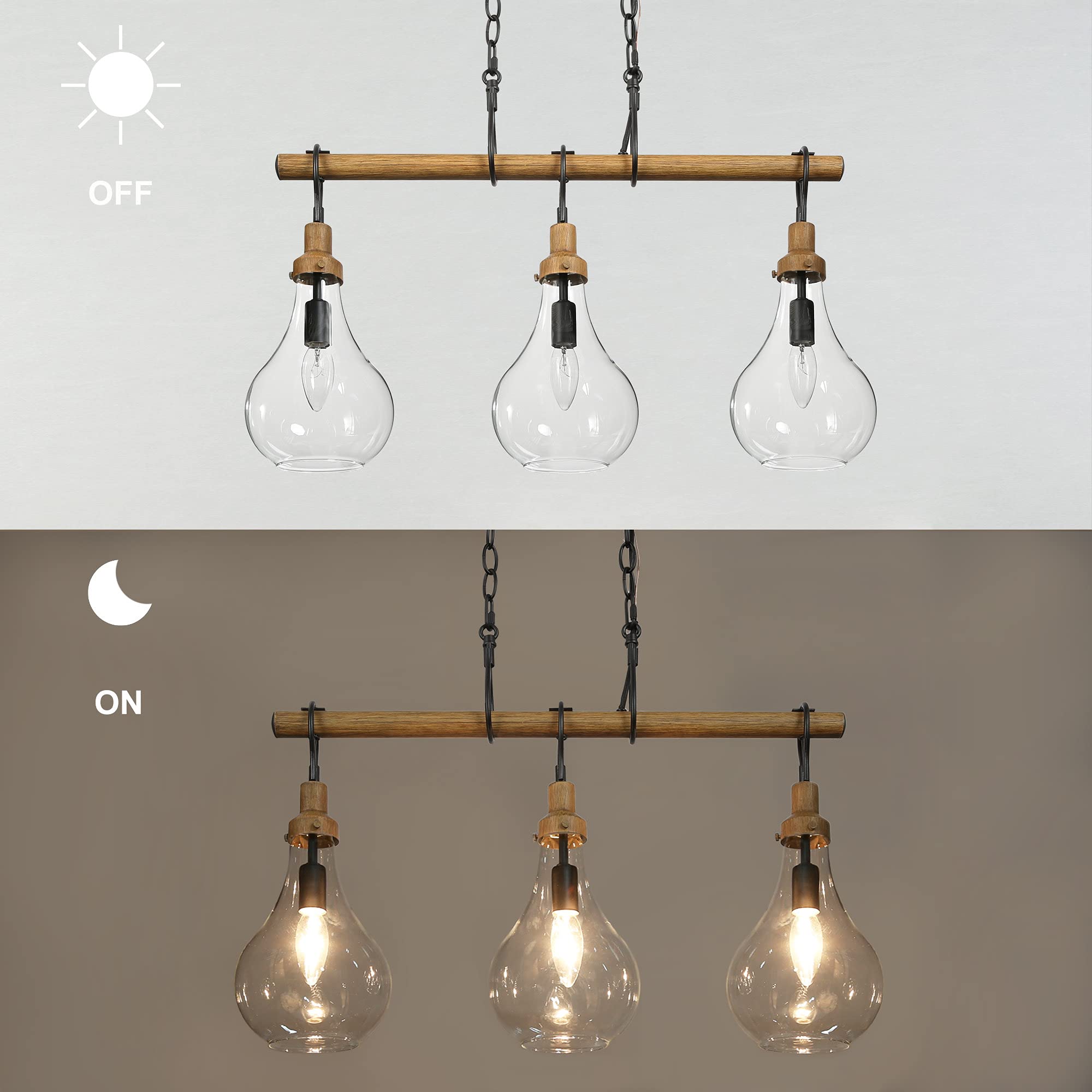 Farmhouse Chandelier Light Fixture - 26.5