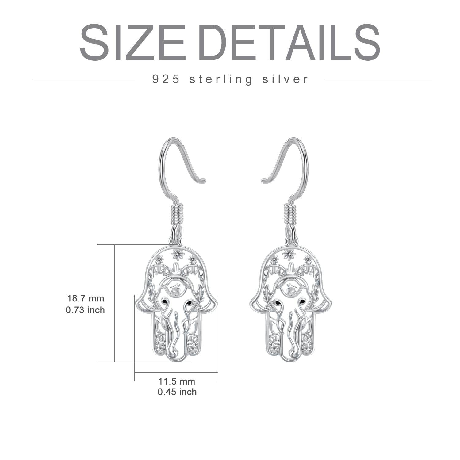 Sterling Silver Daisy Jellyfish Cross Celtic Knot Anchor Mushroom Drop Earrings - 925 Silver Hypoallergenic Dangle Earrings for Women, Perfect Christmas, Graduation & Birthday Gifts for Mom, Friends | Elegant Jewelry for Parties, Weddings & Everyday Wear