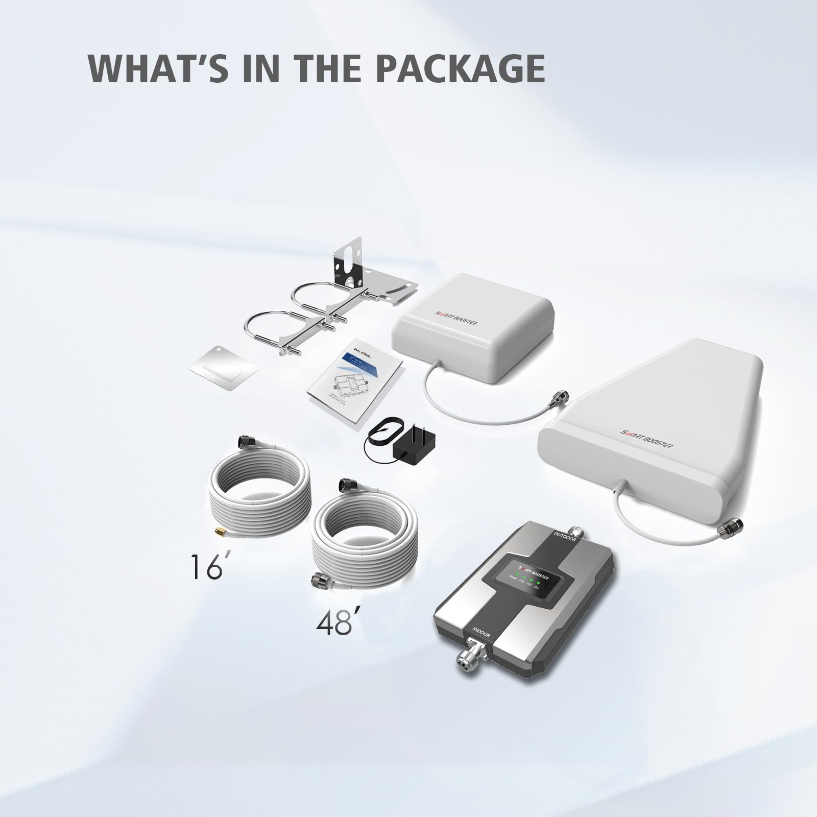 5G 4G LTE Cell Phone Signal Booster for Home & Office - Covers Up to 5,000 sq ft | Multi-Room Coverage | Compatible with Verizon & AT&T (Band 12/13/17/5) | FCC Approved | Improve Weak Signals for Better Calls & Faster Data | Perfect for Remote Work, Basements & Rural Areas