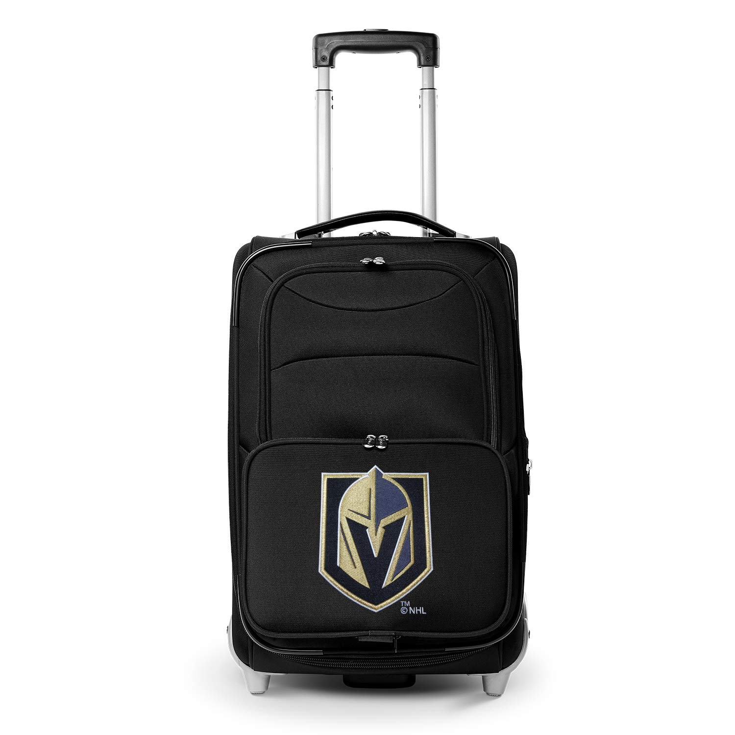 Vegas Golden Knights NHL 21-Inch Carry-On Luggage - Lightweight Spinner Suitcase for Air Travel, Business Trips & Weekend Getaways