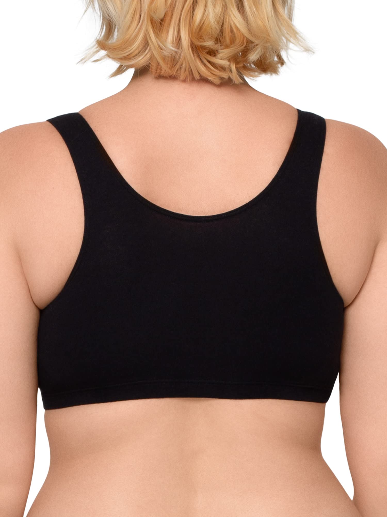 Fruit of the Loom Women's Built-Up Tank Style Sports Bra - 3 Pack Comfort Support Workout Yoga Gym Activewear