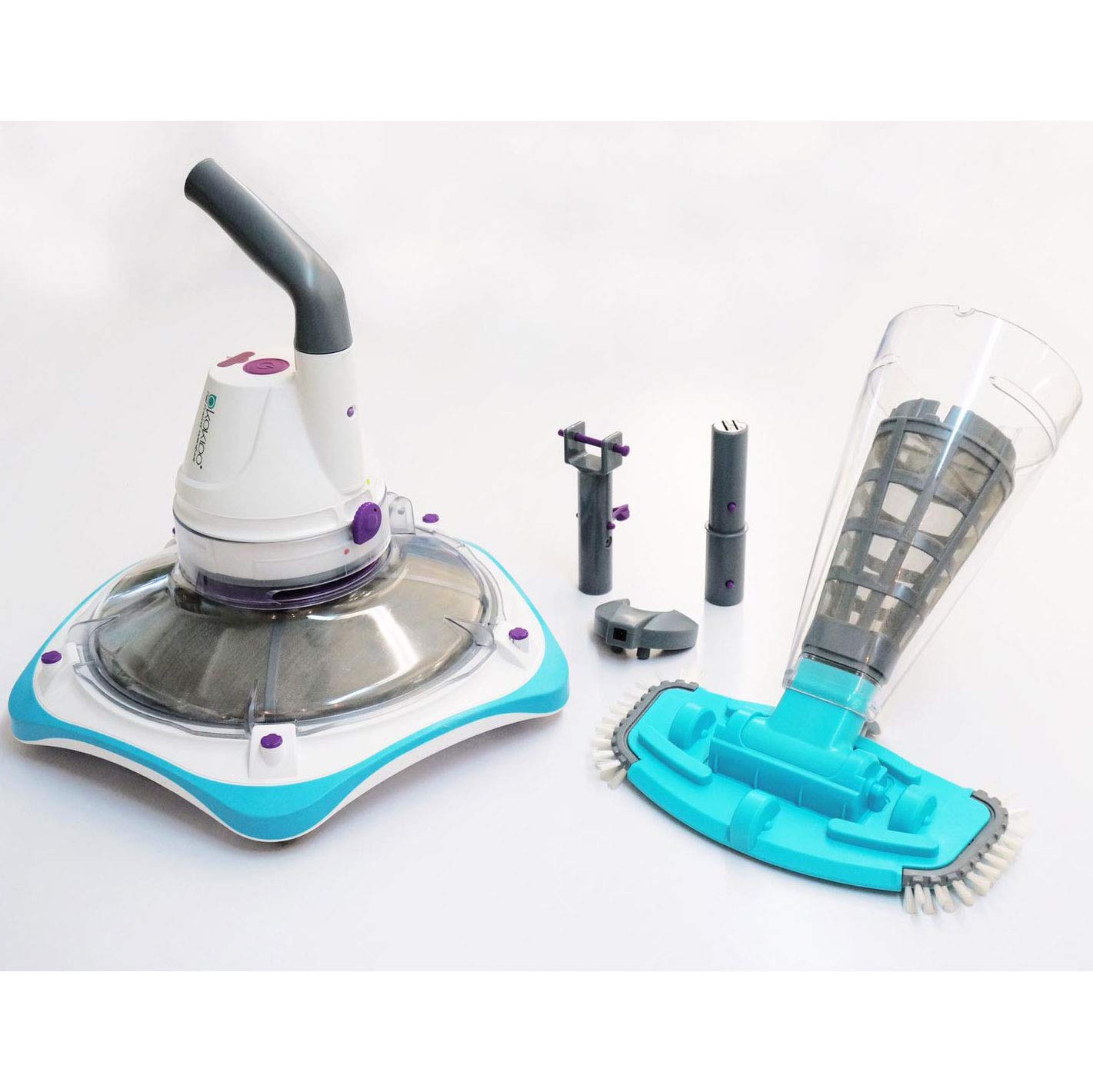 Kokido EV85CBX/17/US Tesla 85 Rechargeable Cordless Handheld Electric Pool Vacuum Cleaner Set - Ideal for In-Ground & Above Ground Pools, Spas, and Hot Tubs