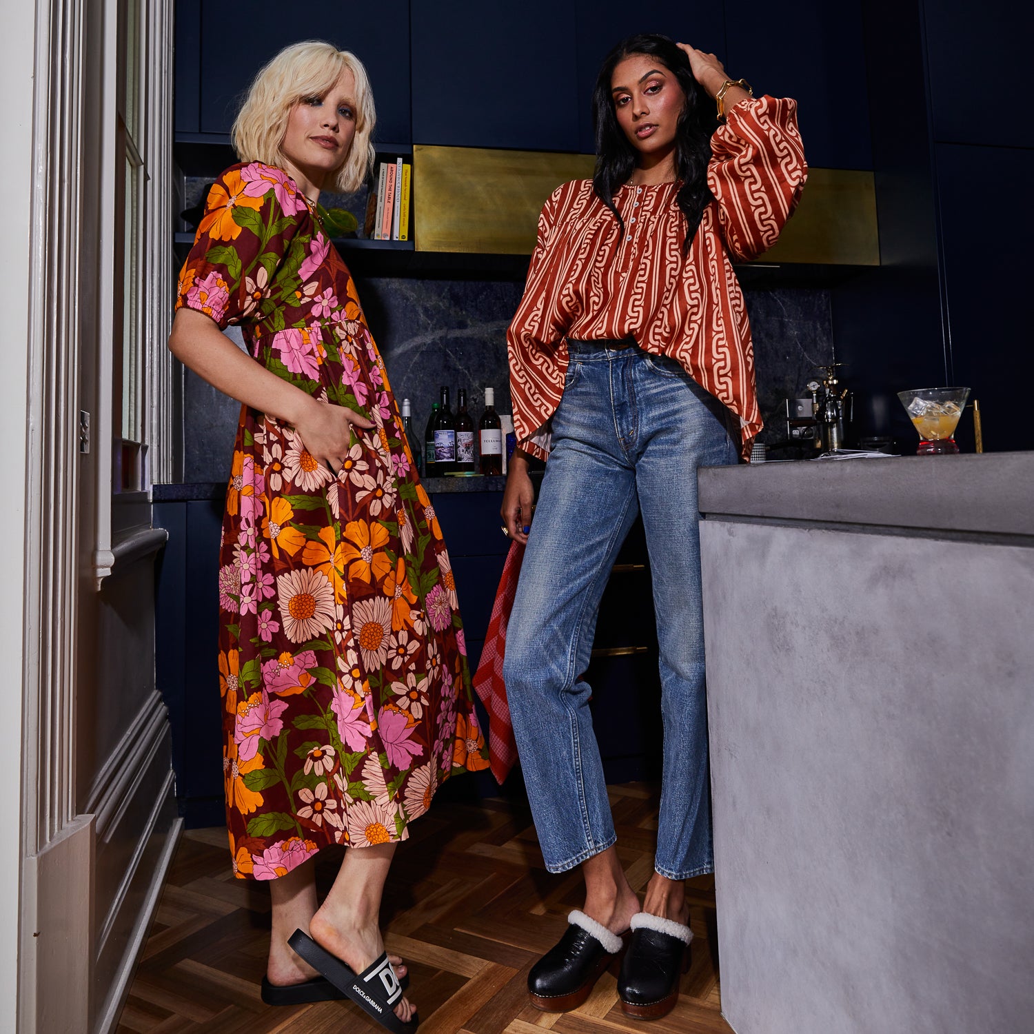 Novia Blouse - Women's Elegant Floral Print Blouse for Casual & Office Wear | Perfect for Date Night, Work, and Special Occasions
