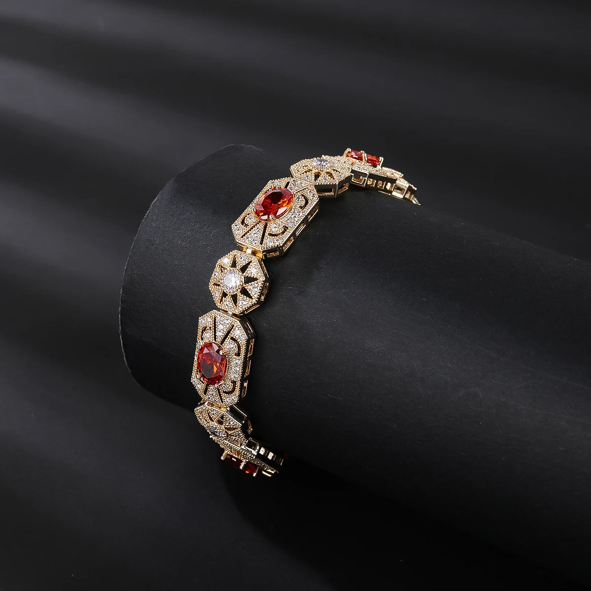 4 Colors Cubic Zircon Chain Bracelet for Women - Elegant Wedding Party Jewelry Gift - Perfect for Brides, Anniversaries & Special Occasions