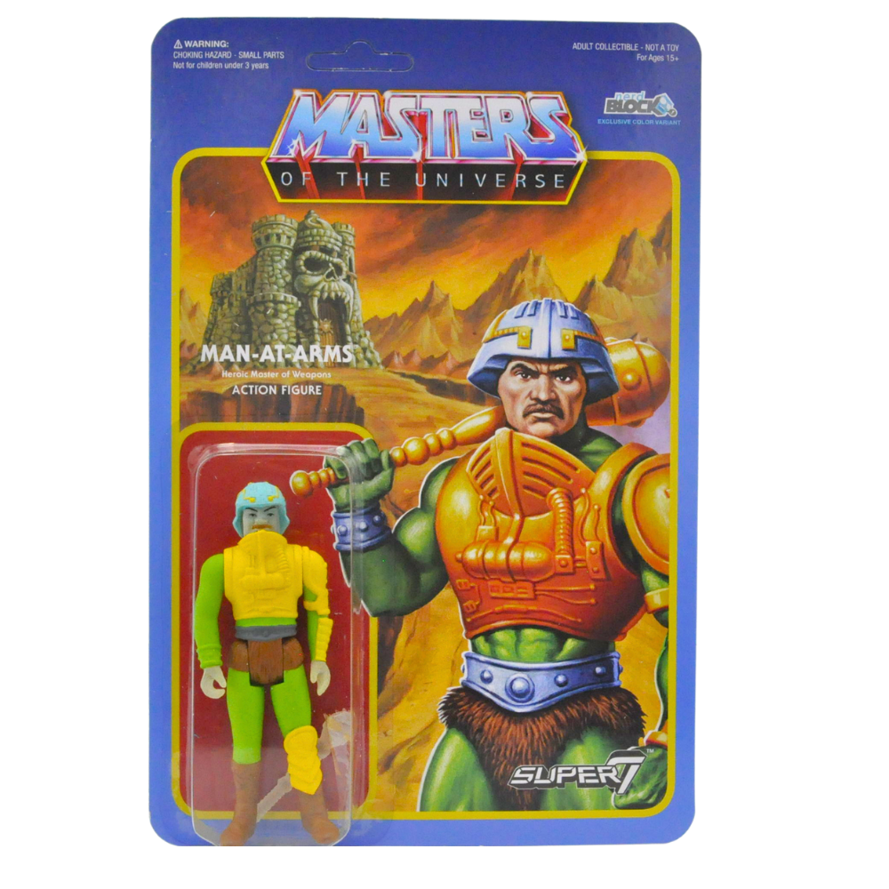 Masters of the Universe Man At Arms Action Figure - Glow in the Dark Collectible Toy for He-Man Fans | Perfect for Display, Play, and Nostalgic Gift Giving