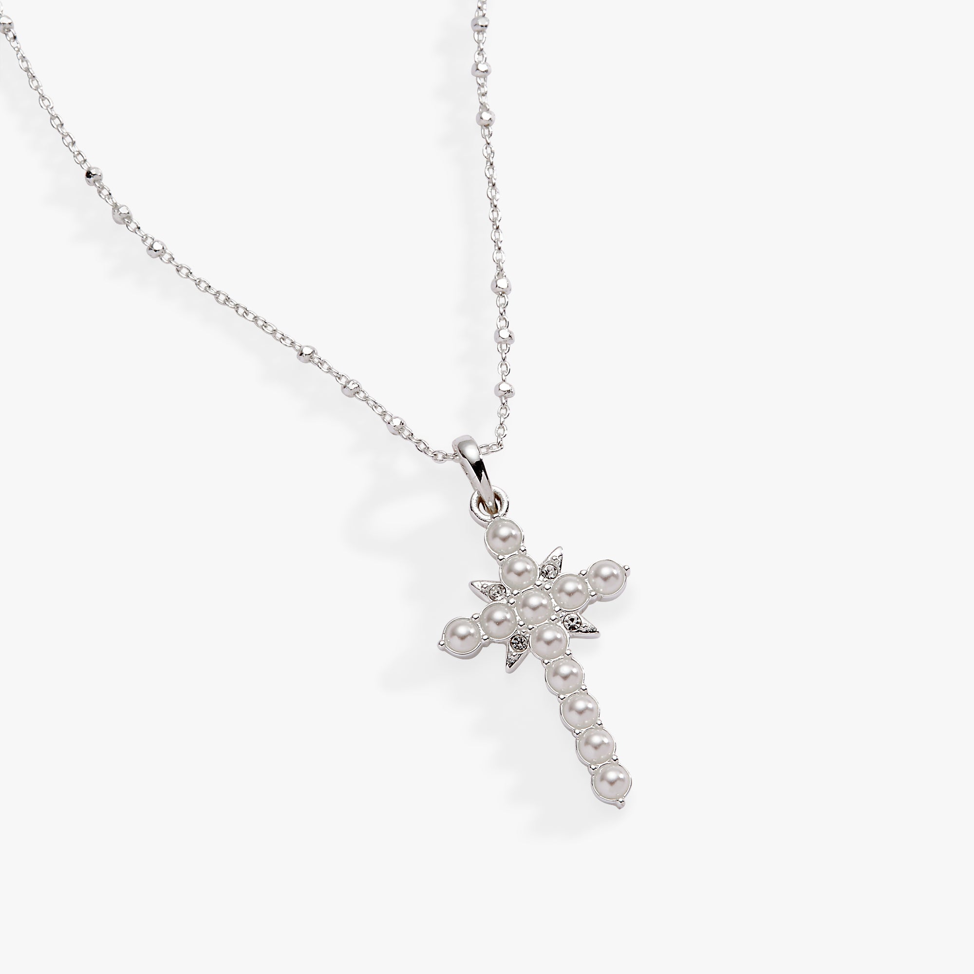 Divine Guides Cross Pendant Necklace for Women - Religious Jewelry Gift for Baptism, Confirmation & Everyday Wear - 925 Sterling Silver Crucifix Necklace