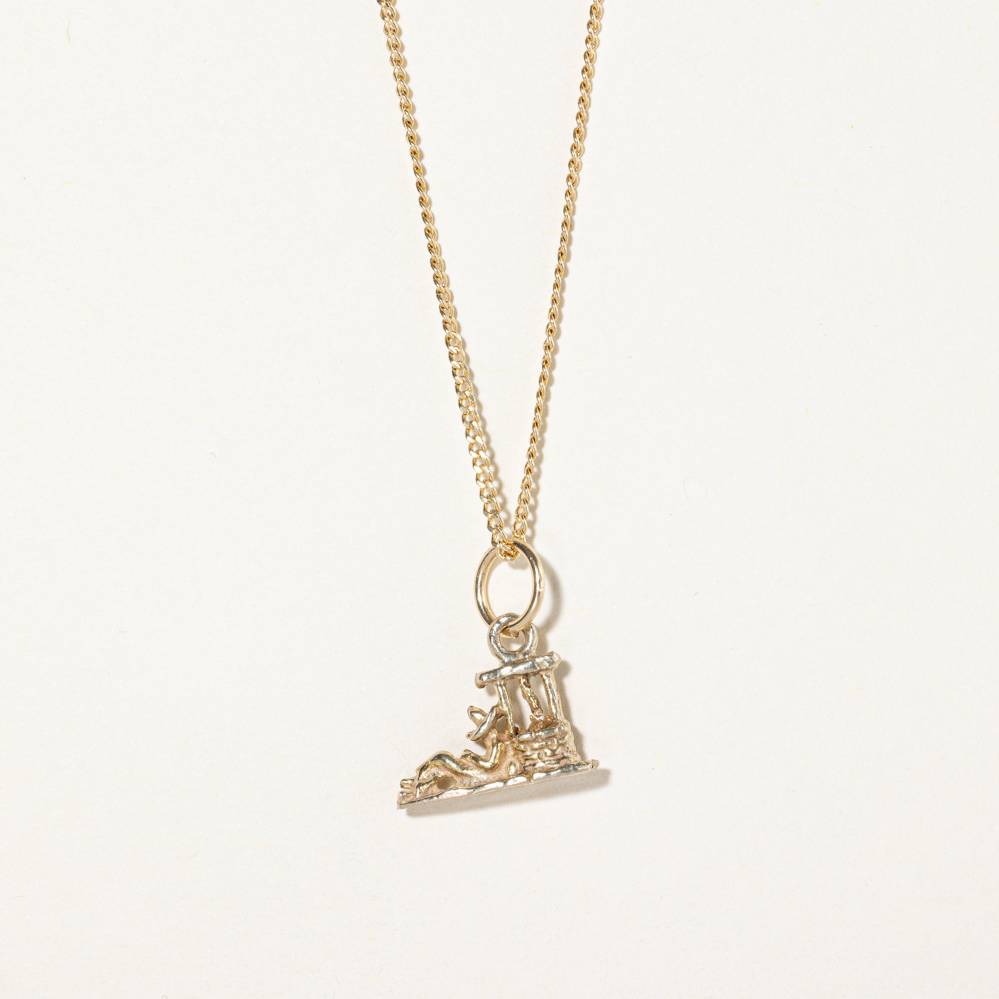 10K Yellow Gold Personalized Name & Wellness Charm Pendant - Perfect for Necklaces, Bracelets & Gifts for Her