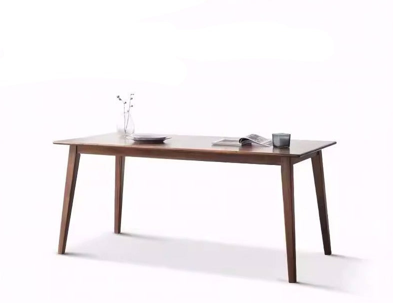Premium Black Walnut Solid Wood Dining Table - Handcrafted Rustic Farmhouse Style - Perfect for Family Gatherings & Dinner Parties