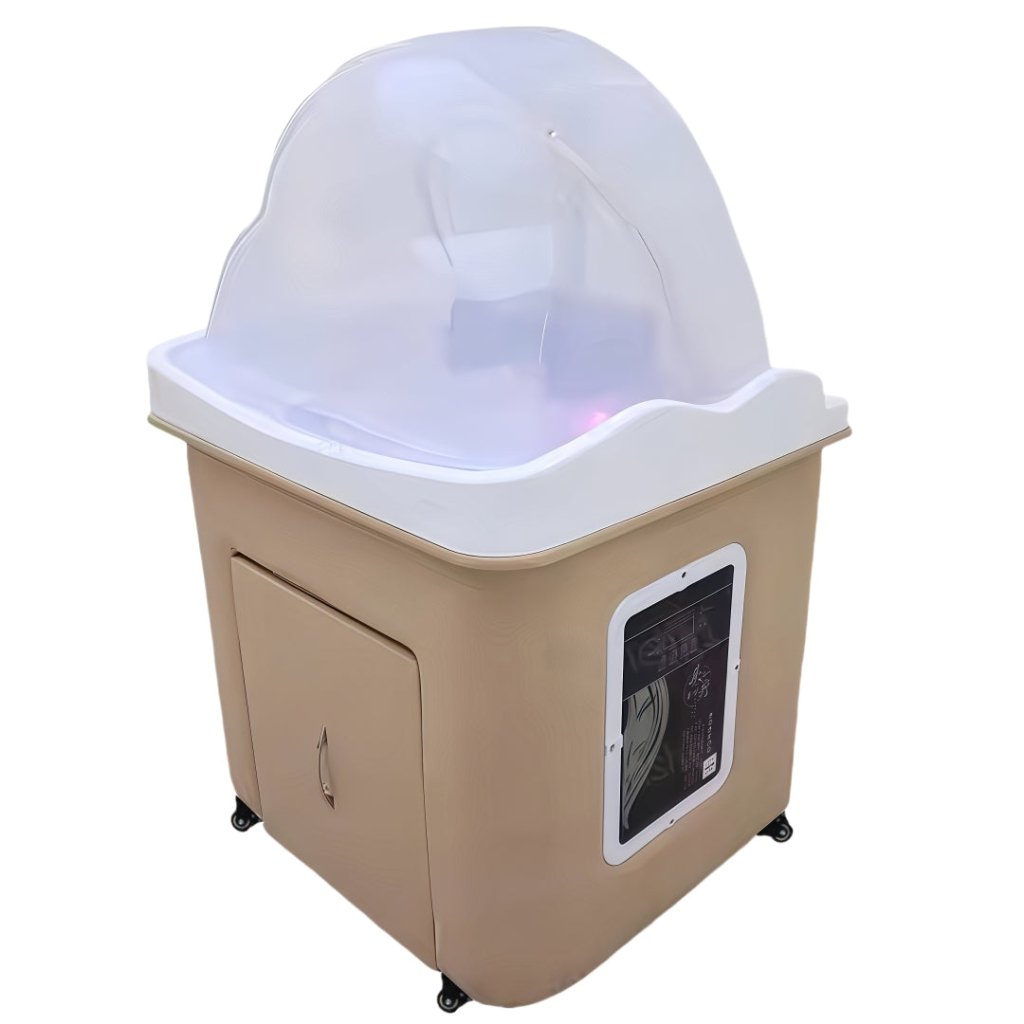 Portable Thai & Japanese Head SPA Acrylic Wash Basin - SalonLand Adjustable Back Wash Bowl for Hair Salon & Home Spa Use