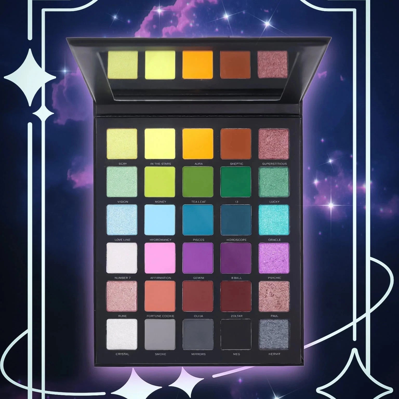 Divination Eyeshadow Palette - 12 Highly Pigmented Matte & Shimmer Shades for Stunning Eye Looks | Perfect for Halloween, Cosplay, and Mystic Makeup Artistry