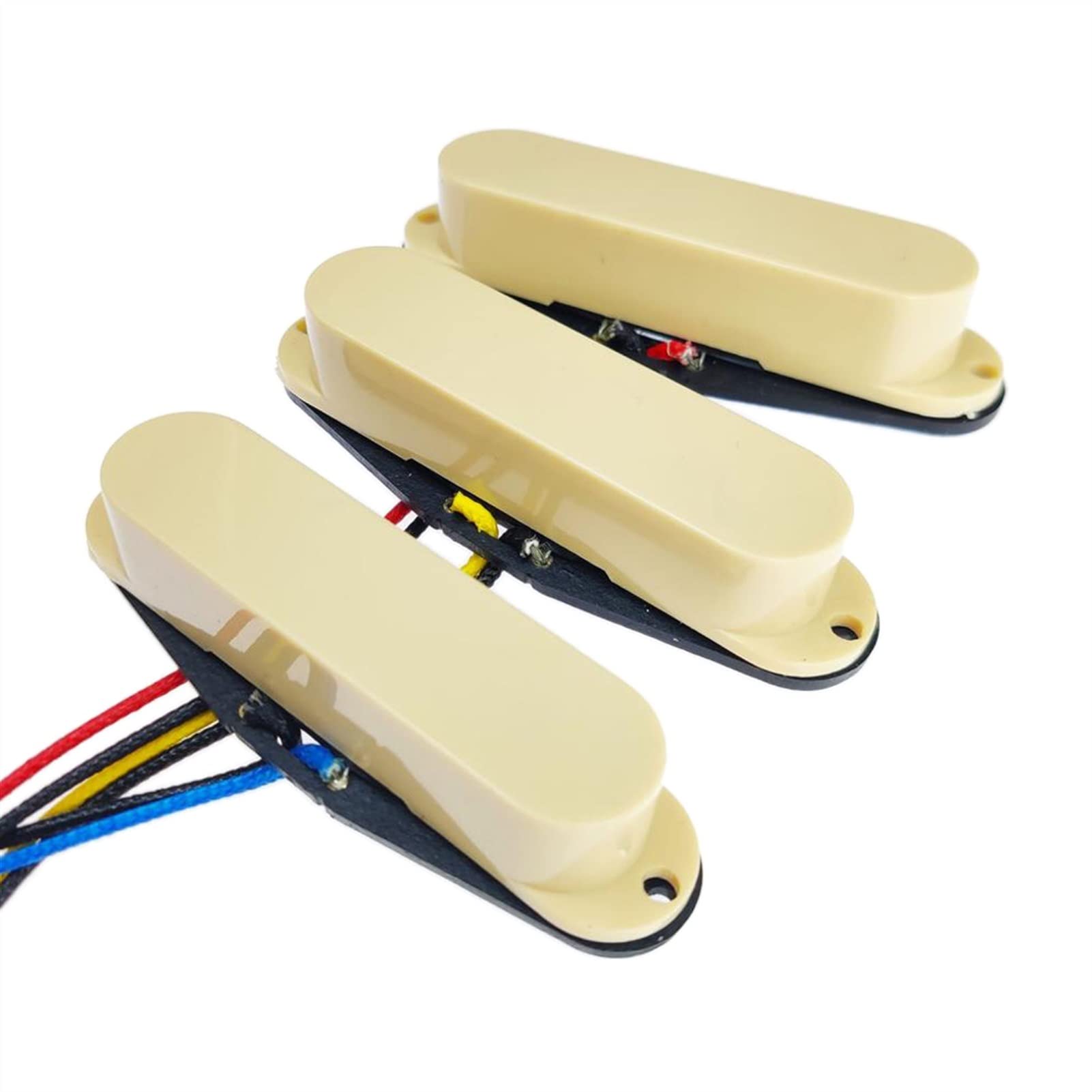 Professional Humbucker Guitar Pickup Set - Ceramic Magnet Electric Guitar Pickups for Neck/Middle/Bridge Positions (Beige) | Perfect for Rock, Metal & Blues Performances