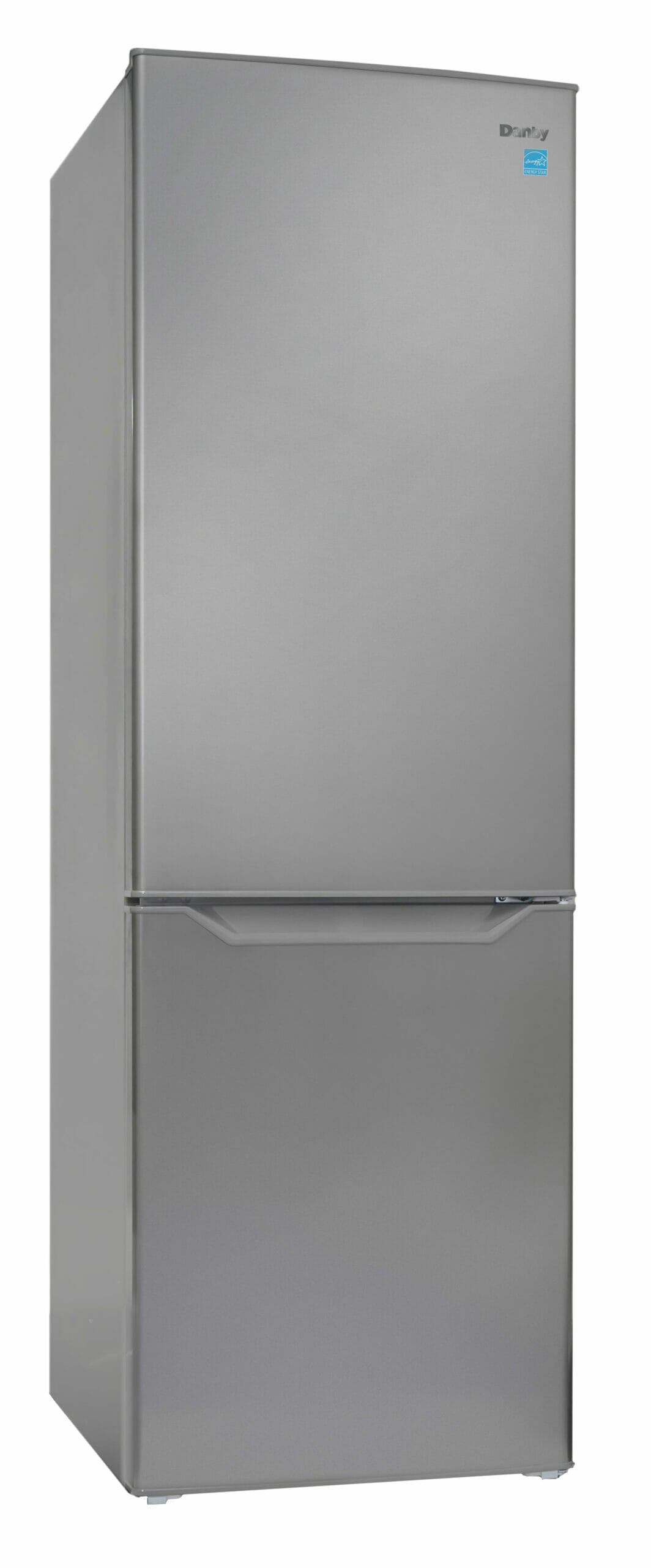 Danby DBMF100B1SLDB 10.3 cu ft Compact Refrigerator - Stainless Steel Bottom Freezer for Apartments, Dorms & Small Spaces