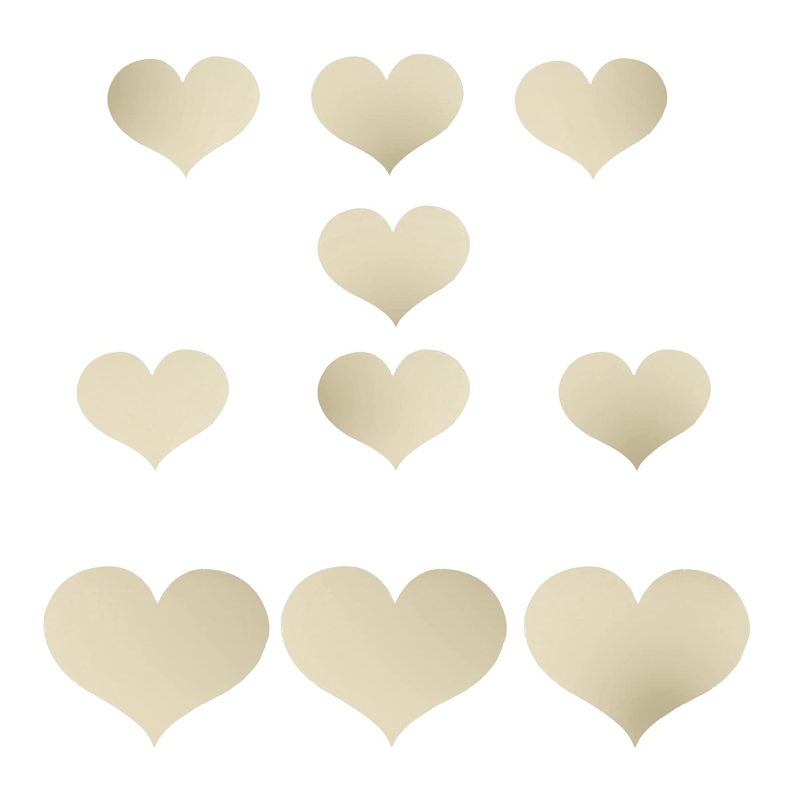 Shanrya Gold Wall Art Decals - Beautiful, High Viscosity Mirror Wall Stickers for Living Room, Bedroom, Window & Closet - Easy to Apply & Durable - Perfect for Home Decor & DIY Interior Design Projects