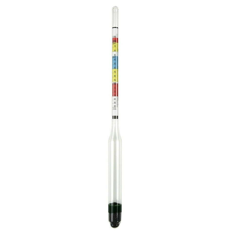 Triple Scale Beer and Wine Hydrometer - High Precision Specific Gravity, Brix & Balling Tester for Home Brewing, Winemaking, and Craft Beer Making | Perfect for Measuring Alcohol Content and Fermentation Progress