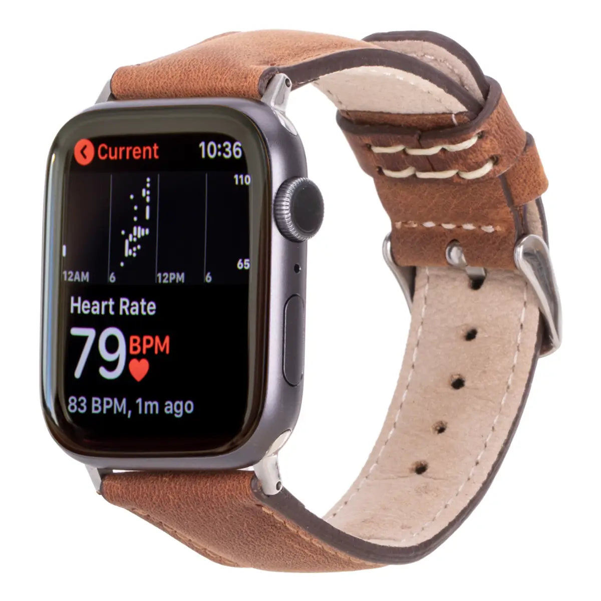 Premium Dark Brown Genuine Leather Apple Watch Band - Classic & Stylish for Men & Women - Perfect for Business, Casual & Everyday Wear