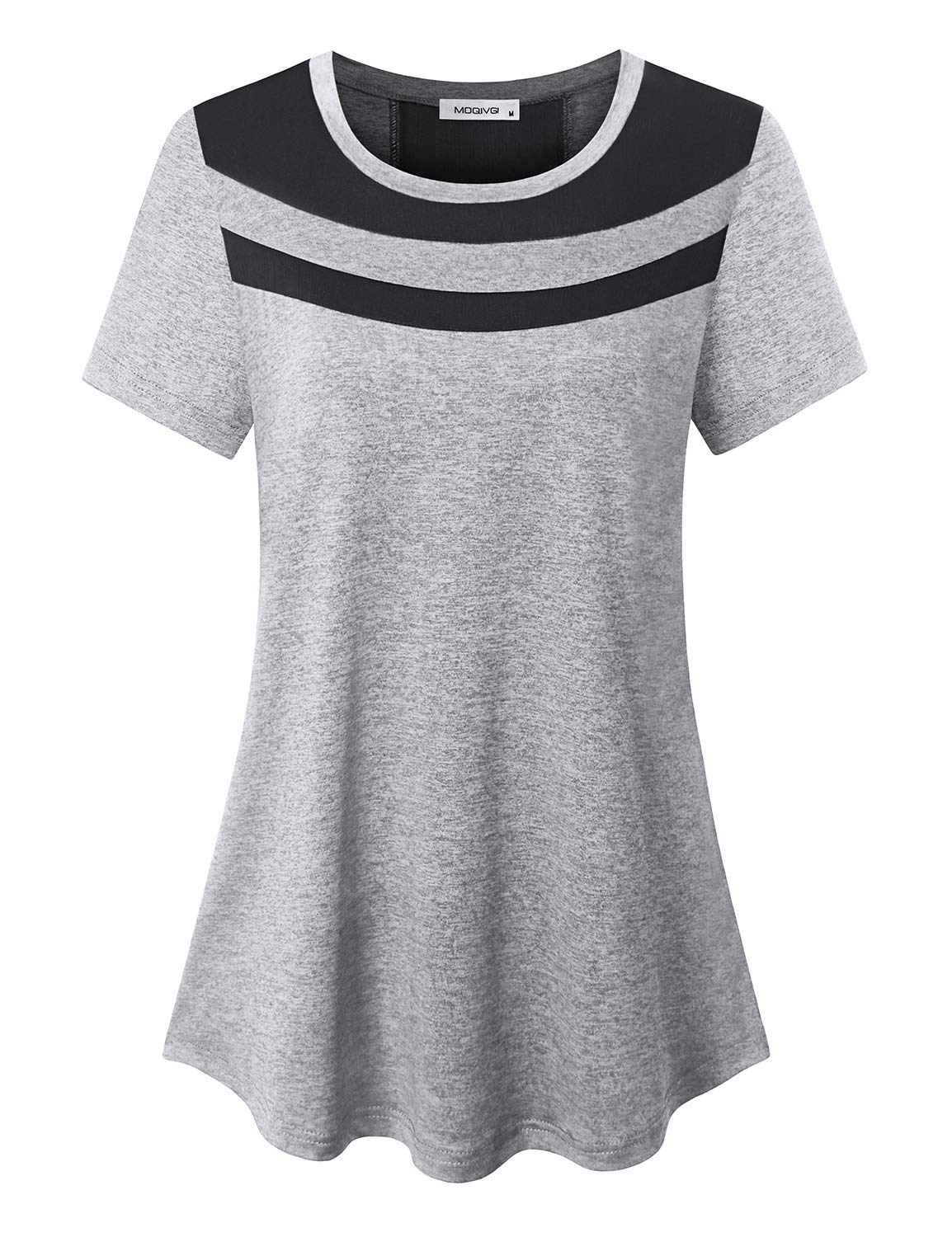 MOQIVGI Women's Short Sleeve Workout Tops - Breathable Running Yoga Shirts for Women, Gym Fitness Activewear, Casual Athletic Tees for Exercise & Daily Wear