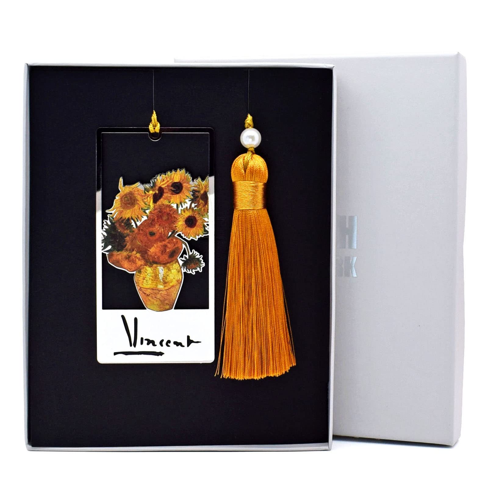BLBMH 3-in-1 Metal Van Gogh Bookmark Set - Sunflower Design | Unique Birthday, Mother's Day & Teacher Appreciation Gift for Women, Book Lovers & Graduates | Perfect Reading Accessory for Bookworms & Literary Enthusiasts