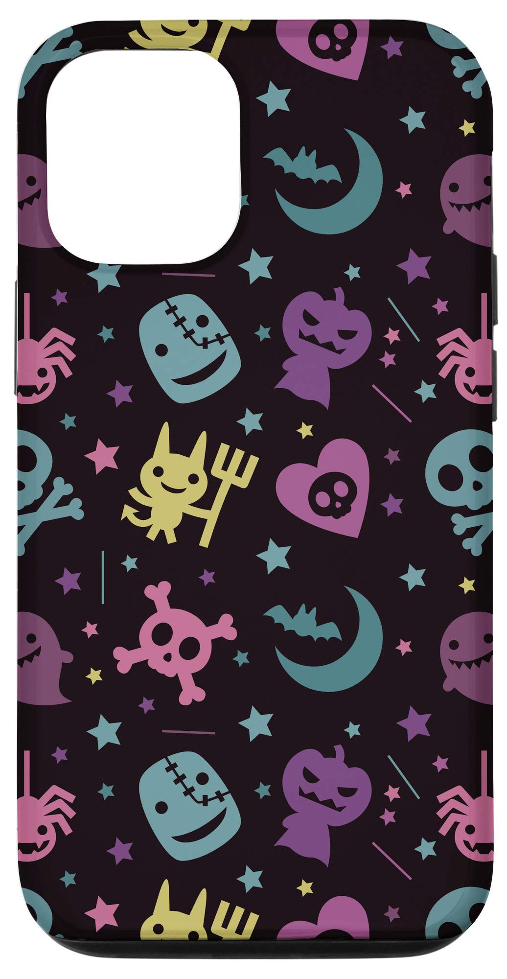 Funny Halloween iPhone 12/12 Pro Case - Cute Spooky Ghost Design Protective Phone Cover for Women, Girls & Teens - Perfect Gift for Trick-or-Treating & Halloween Parties