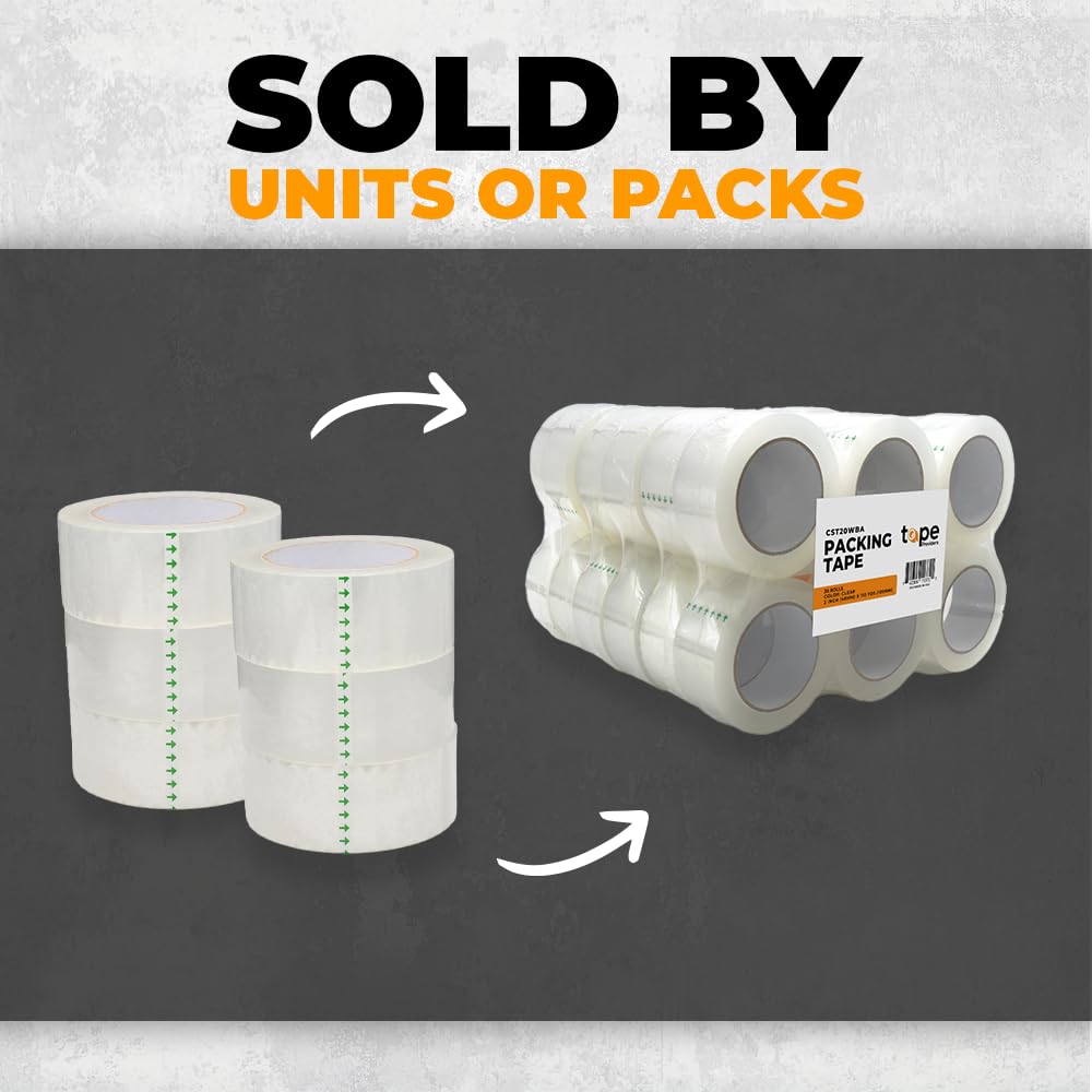 **WOD CST20WBA Clear Packing Tape - 2