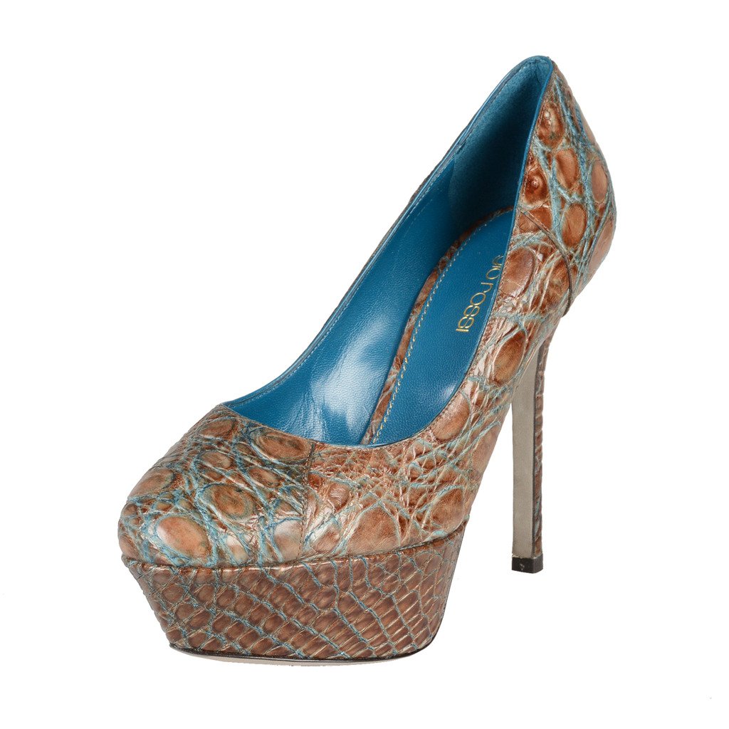 Sergio Rossi Women's Platform Pumps - Elegant High Heel Dress Shoes for Parties, Weddings & Formal Events