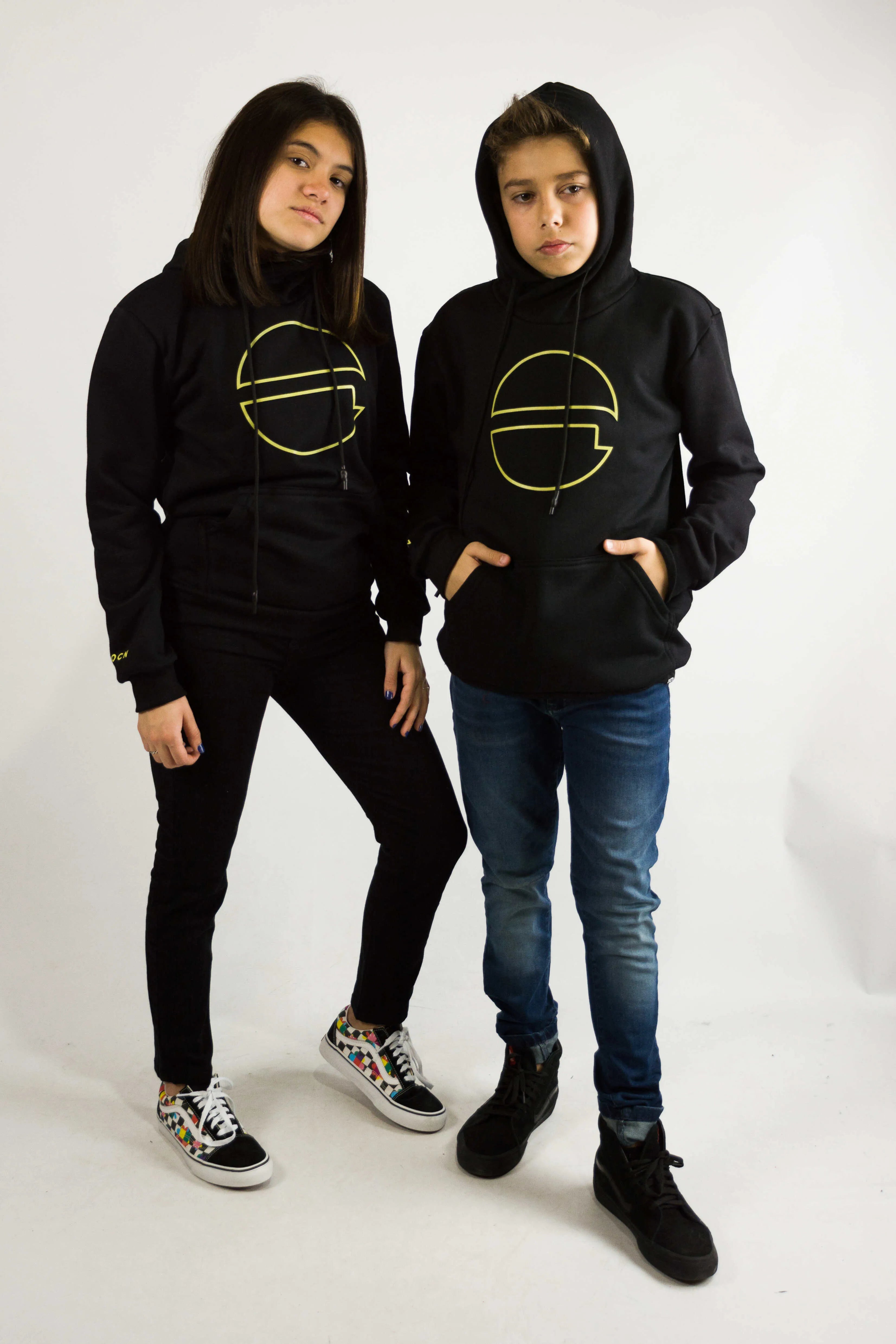 Black Kids Kangaroo Hoodie - Warm & Cozy Winter Pullover for Boys & Girls - Perfect for Outdoor Play & School Activities