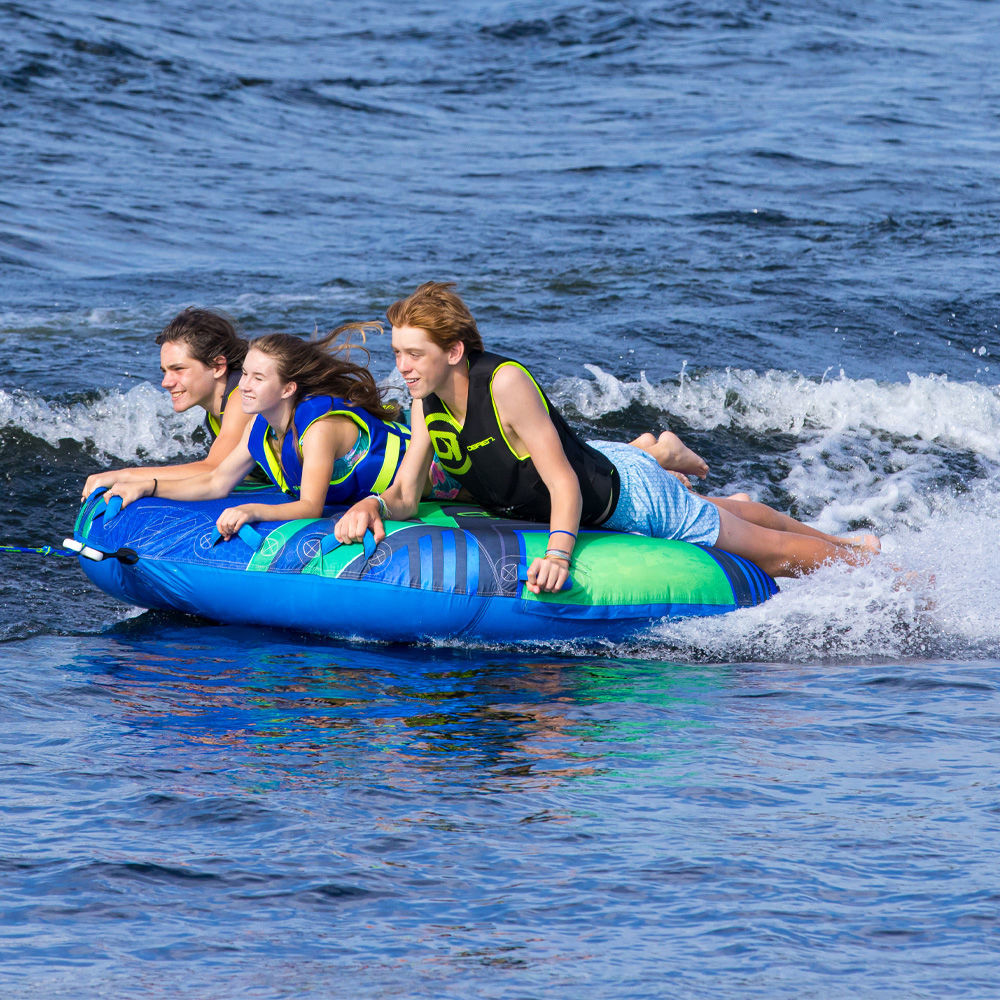 O'Brien Ultimate Ultra Screamer Towable Tube - 3 Rider Inflatable Water Tube for Boating, Lake & Beach Fun - Perfect for Family & Friends Summer Adventures