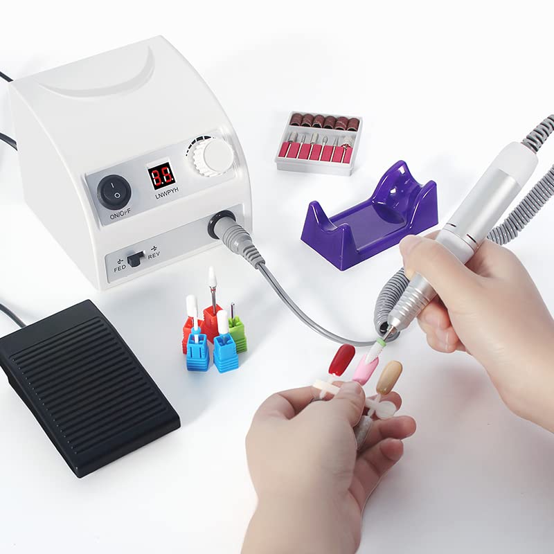 Electric Nail Drill Replacement Handle - Professional Manicure & Pedicure Tool for Acrylic & Gel Nails - Pink Handpiece for Nail Polishing, Shaping & Grinding - Perfect for Home & Salon Use