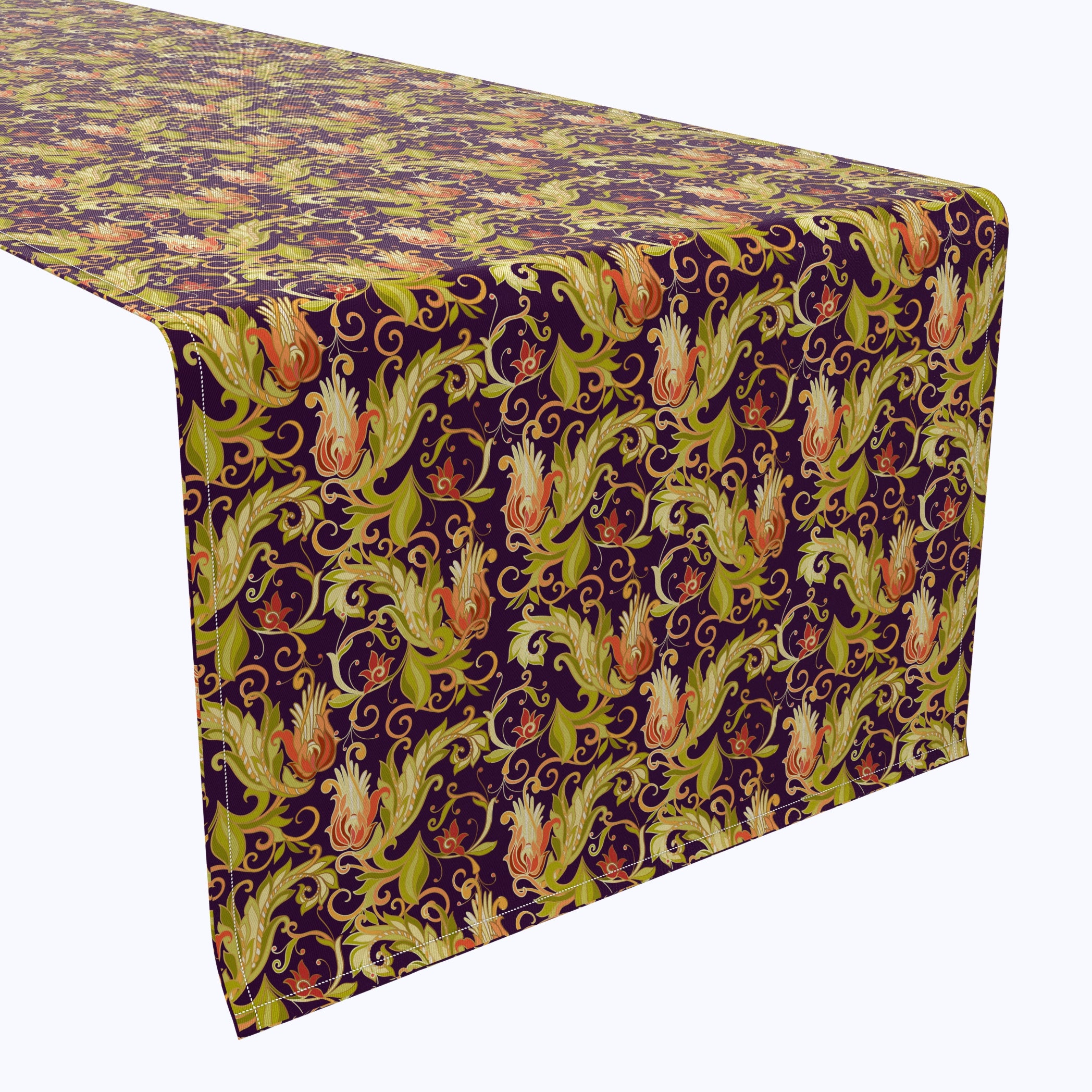 Floral 31 Cotton Table Runner - Elegant Dining Decor for Weddings, Parties & Home Decor | Machine Washable Cotton Tablecloth