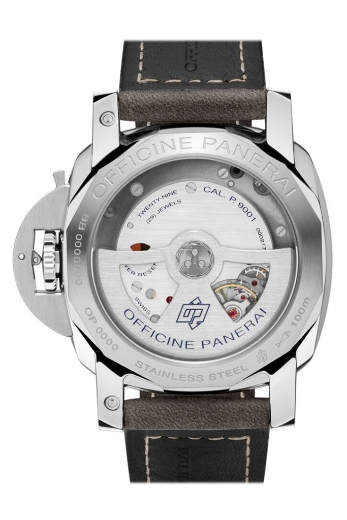 Panerai Luminor 1950 3 Days GMT Automatic Men's Watch - 42mm Stainless Steel Case, Black Dial, Water Resistant - Perfect for Luxury Collectors & Business Professionals