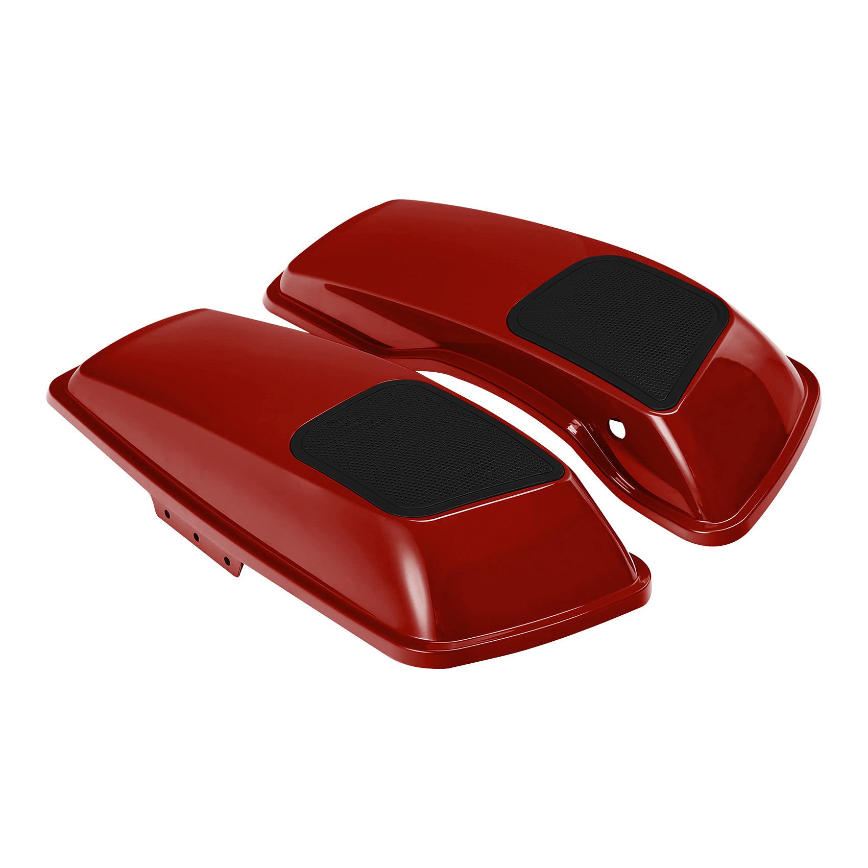 HR3 Color-Matched Wicked Red 6x9 Saddlebag Speaker Lids with Grills for Harley Touring Models (2014+) - Road Glide, Street Glide, Ultra Limited & Electra Glide - Perfect for Upgrading Audio System on Long Rides & Road Trips